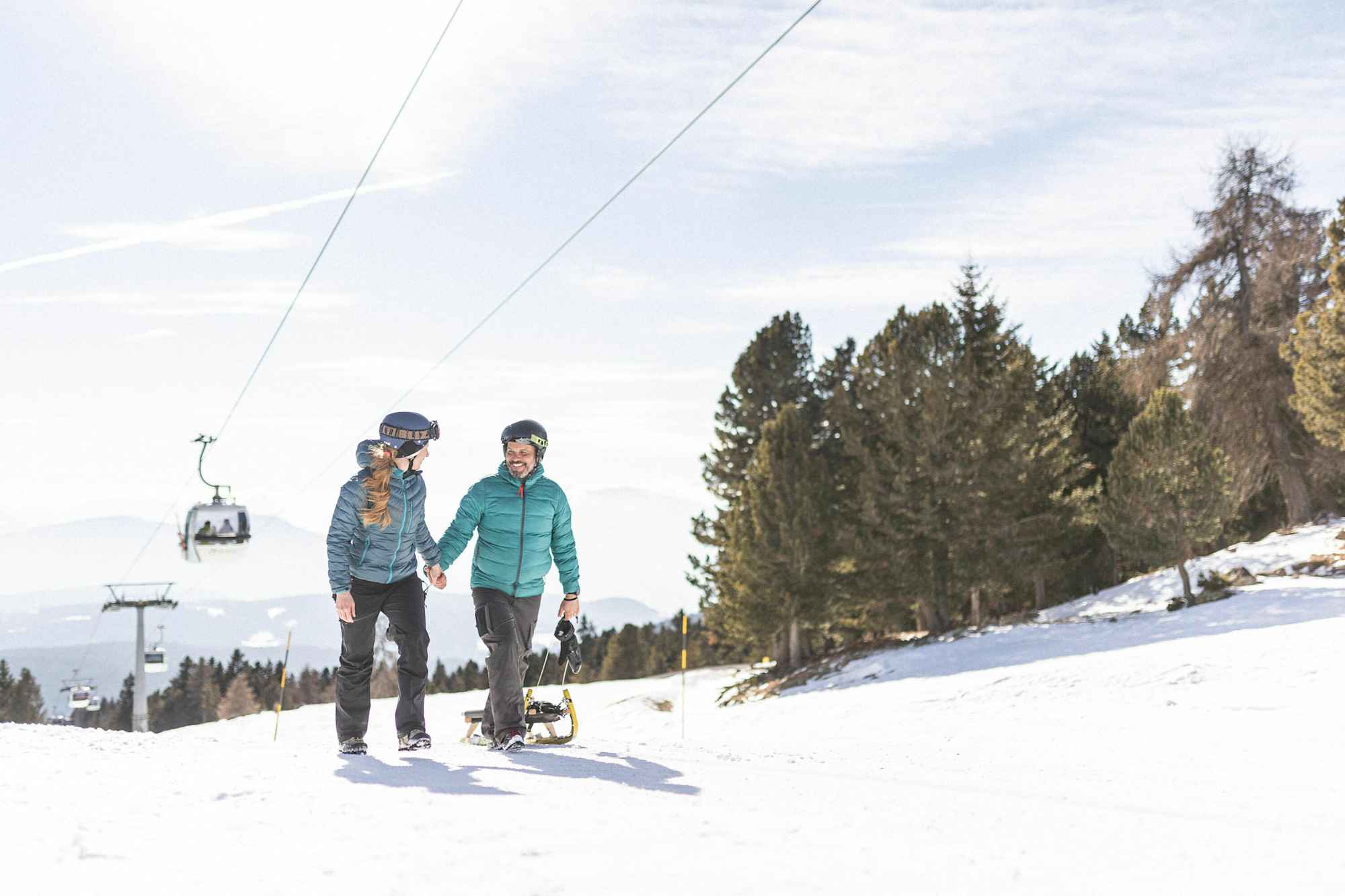 Rodelbahn ab der Mittelstation der Rittner Horn Bergbahn bis nach Pemmern.