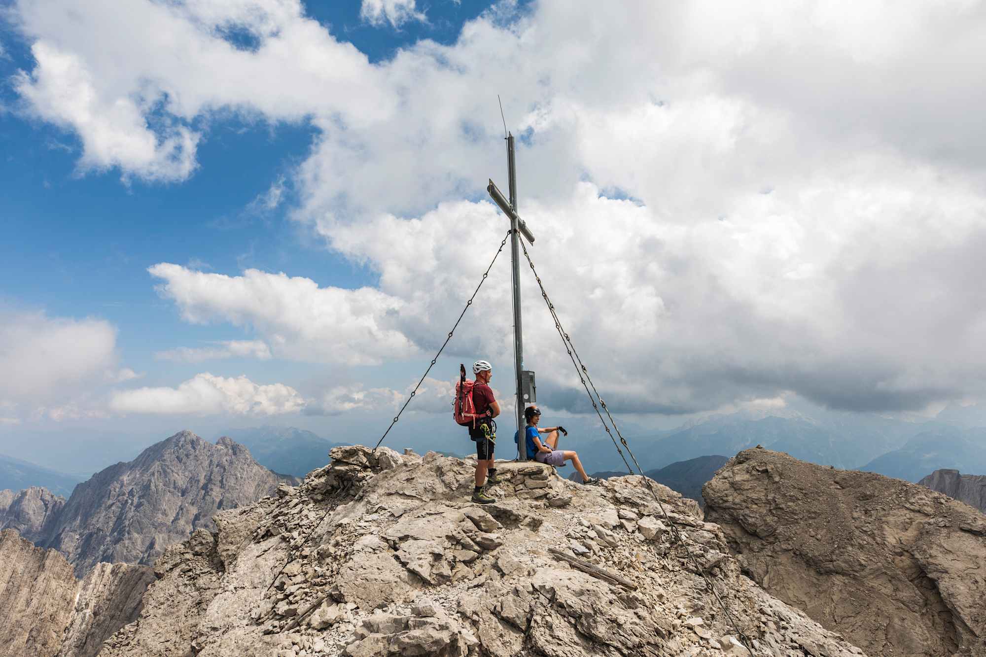 Am Gipfel der Großen Sandspitze