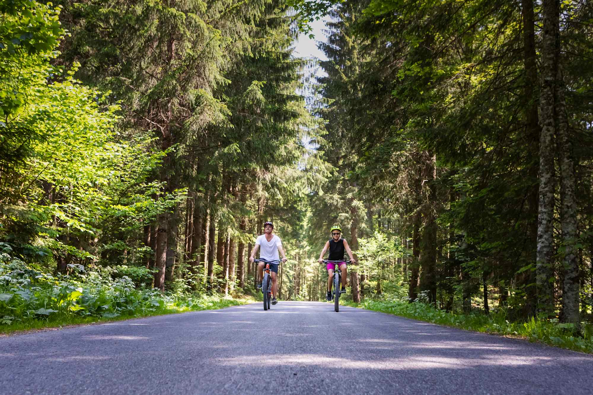 Salzkammergut Radweg - breite Radwege