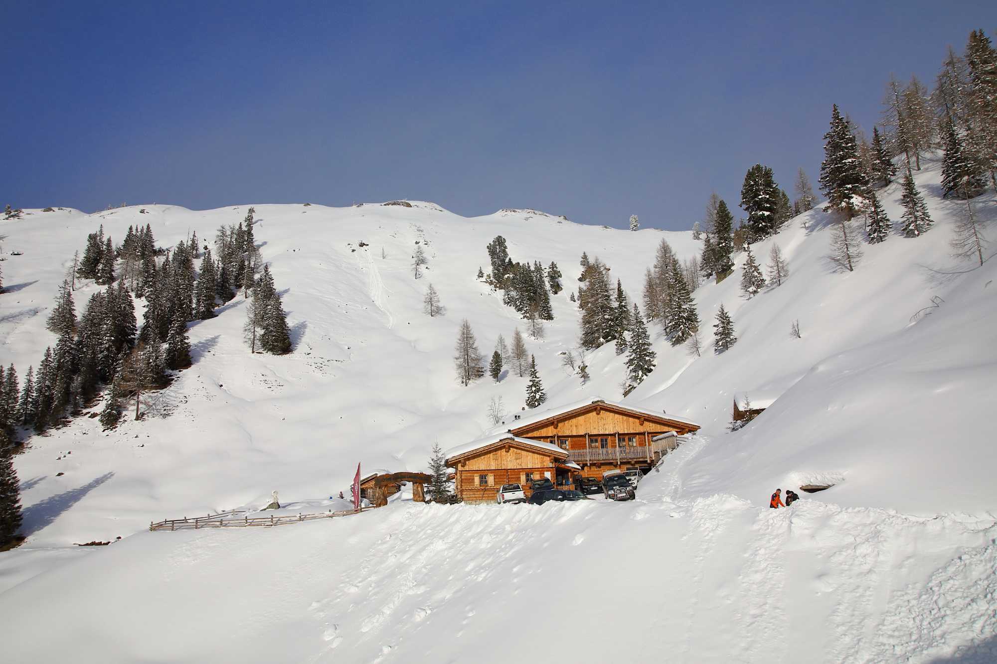 Schneeschuhwanderung zur Loosbühelalm bei Großarl