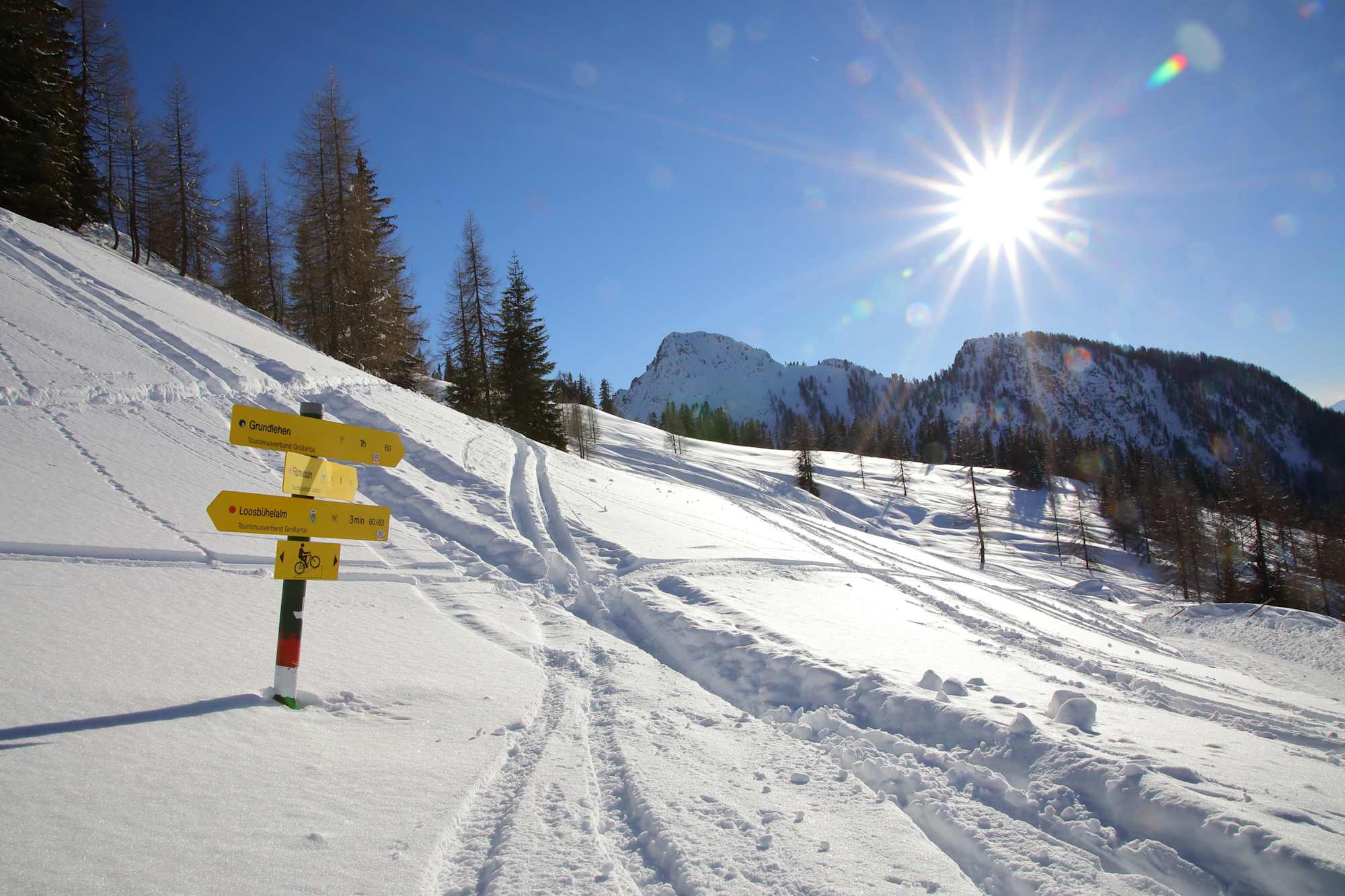 Schneeschuhwanderung zur Loosbühelalm bei Großarl
