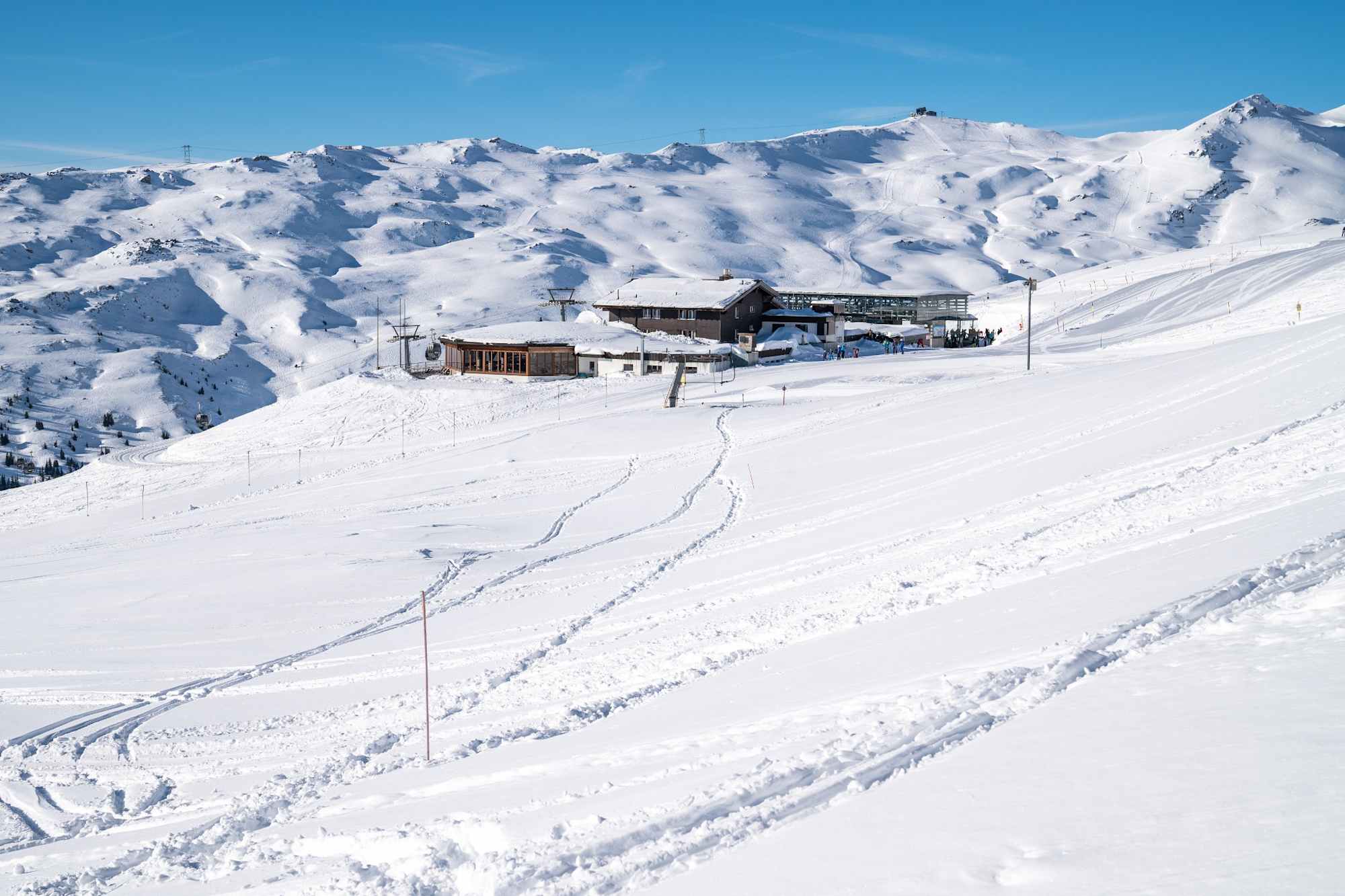 Der Trail verläuft unweit des Skigebiets