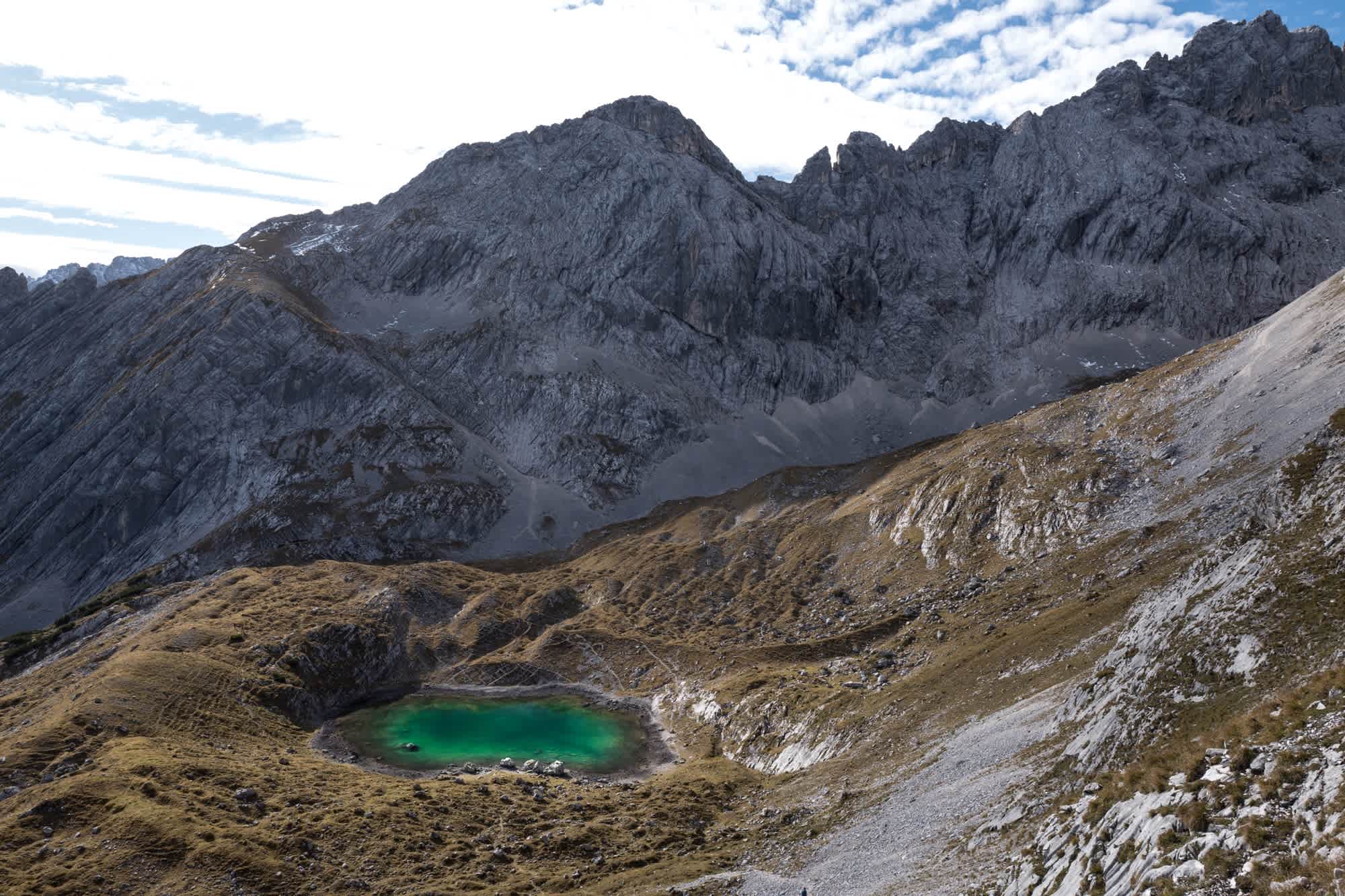 Der smaragdgrüne Stuibensee