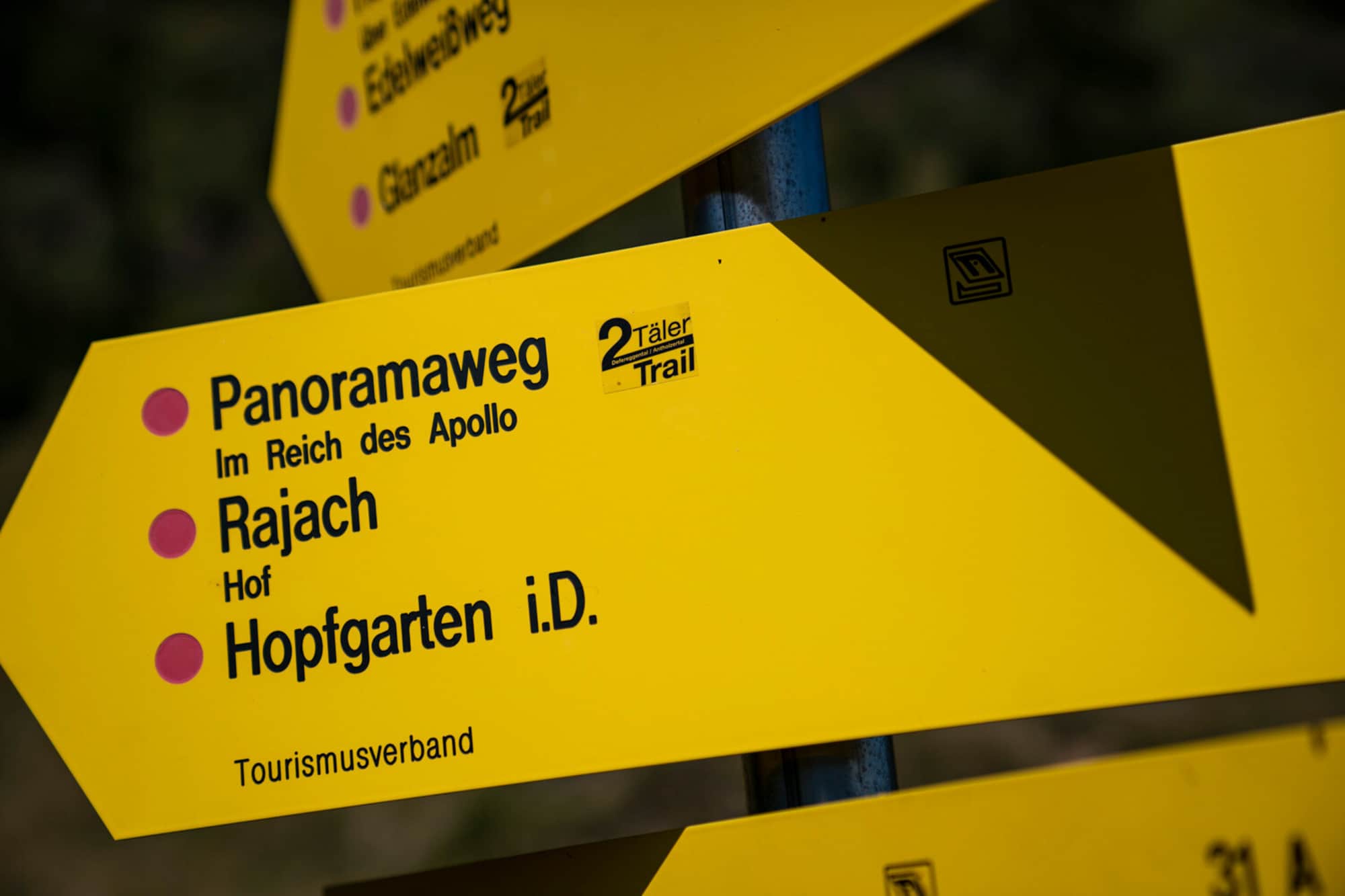 Beschilderung 2 TälerTrail Osttirol