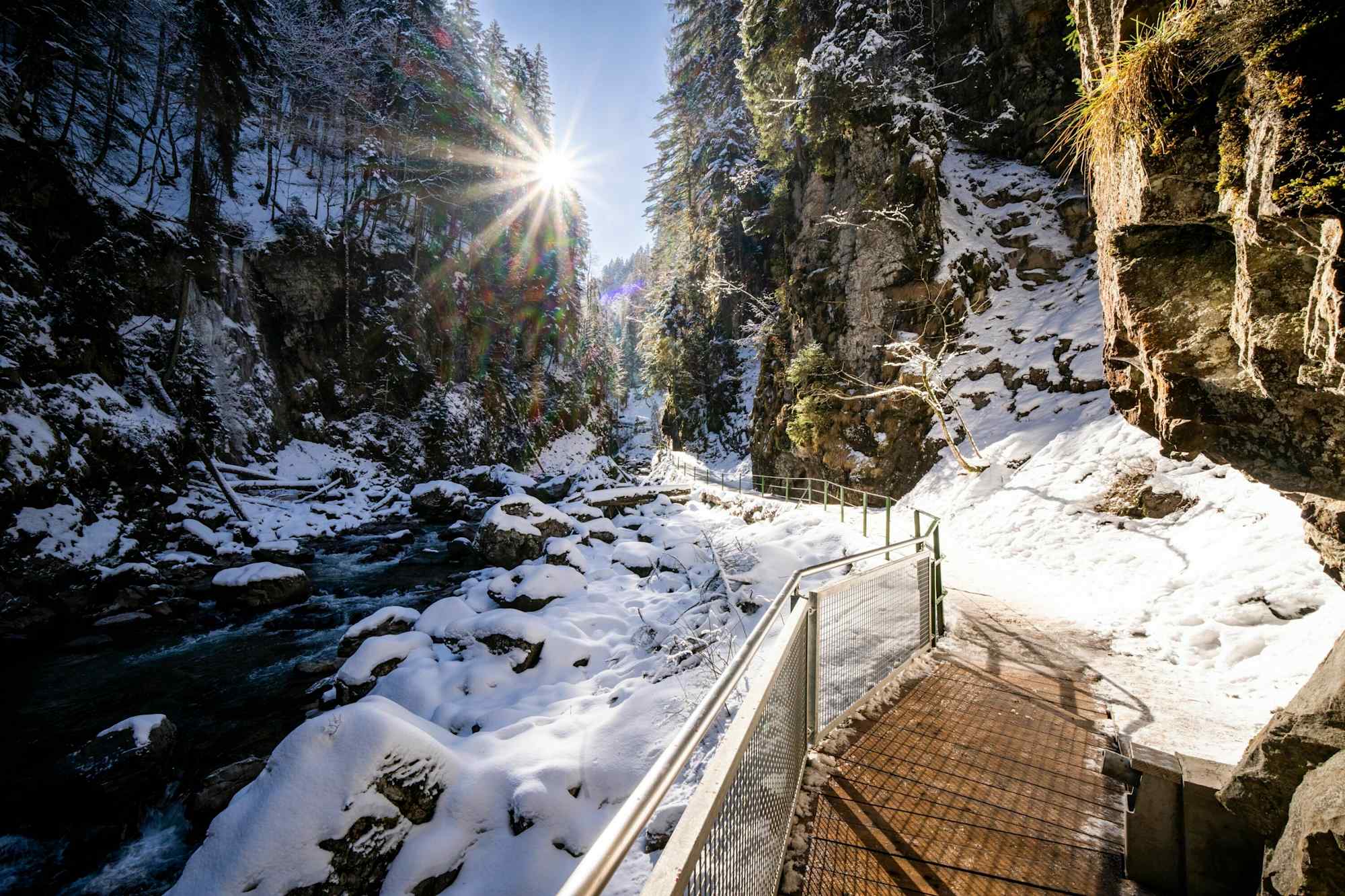 Die eindrucksvolle Breitachklamm.