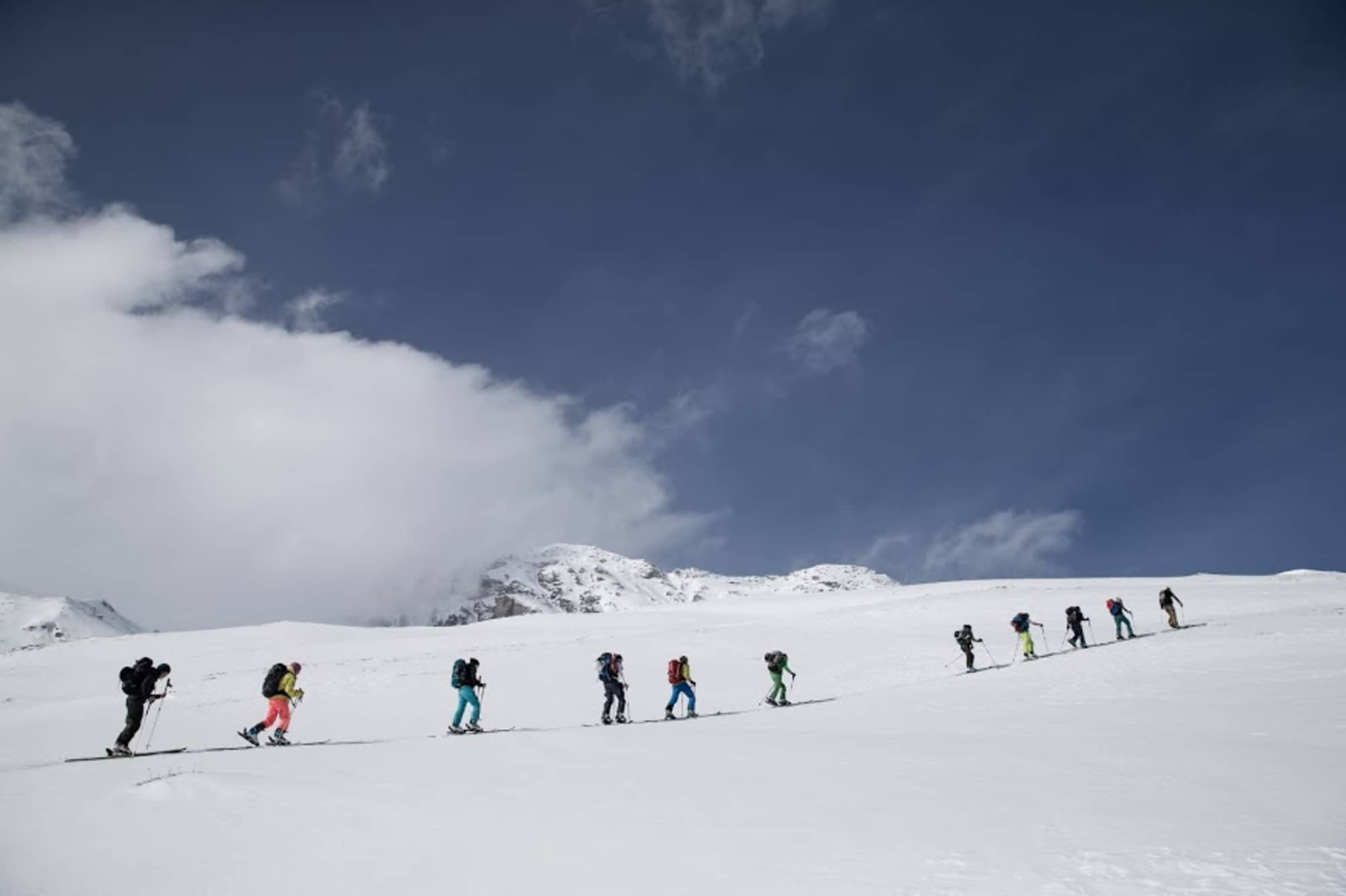 Gruppe im Aufstieg