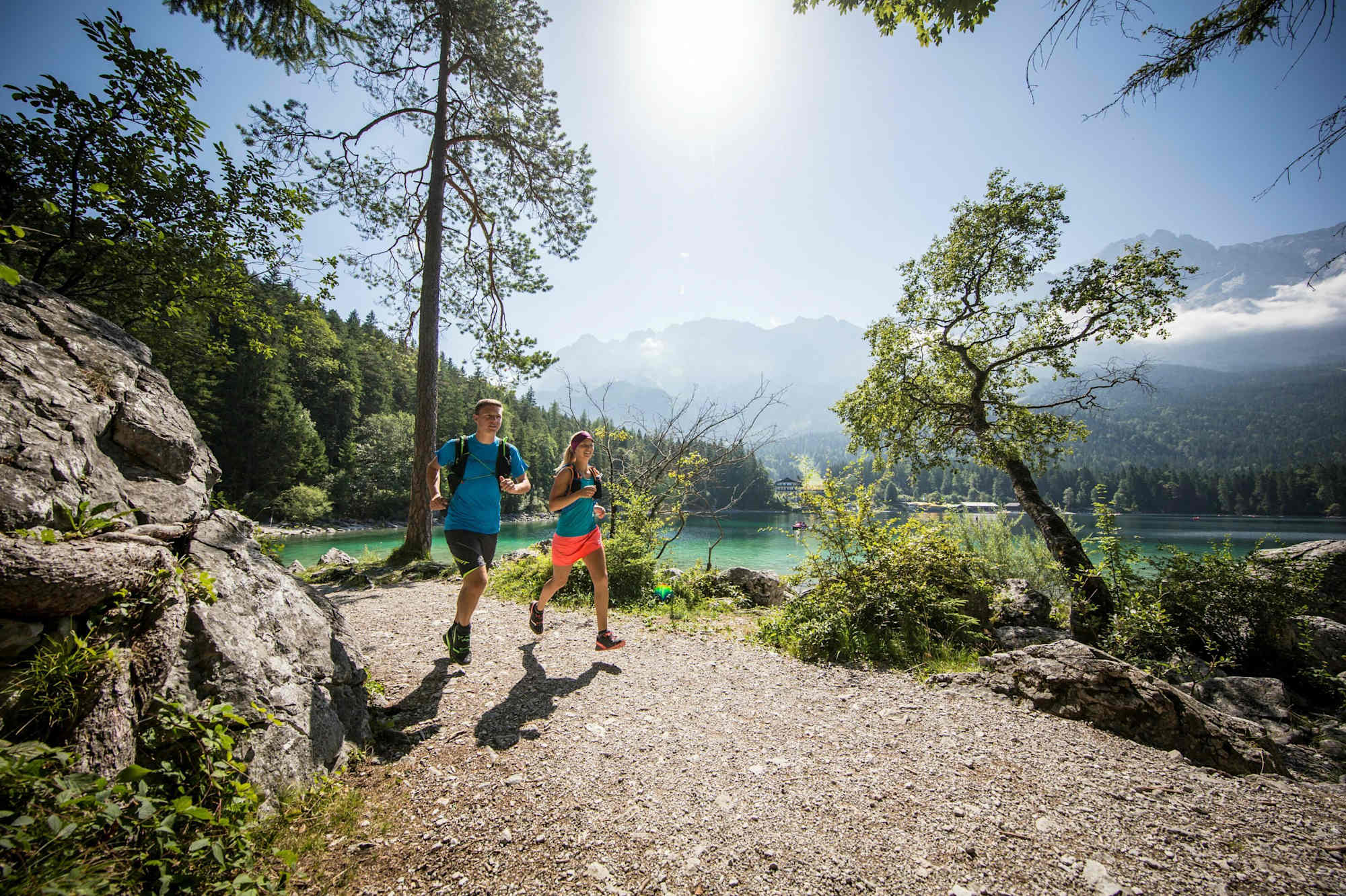 Trailrunning am wunderschönen Eibsee