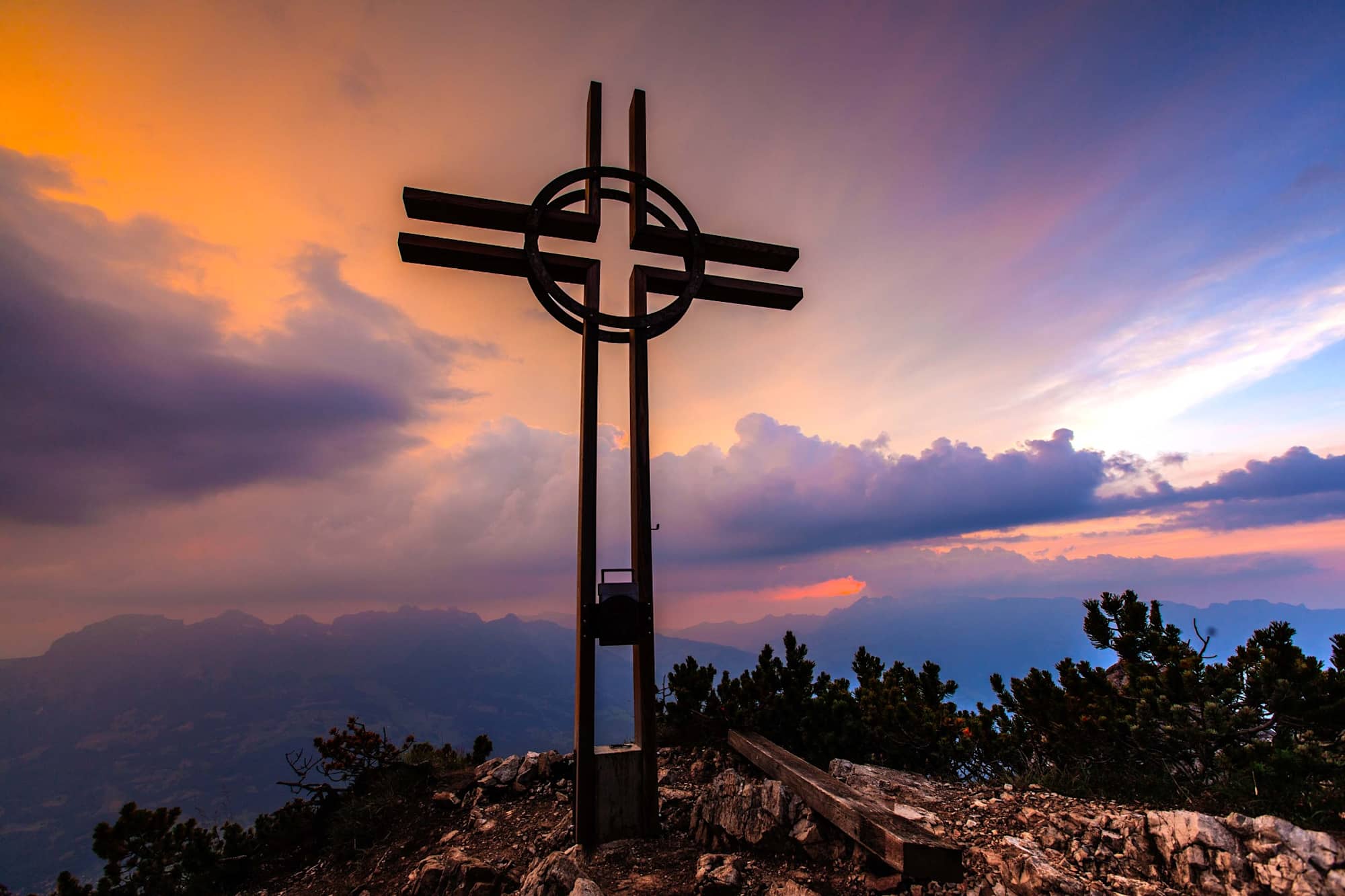 Gipfelkreuz auf dem Alpspitz