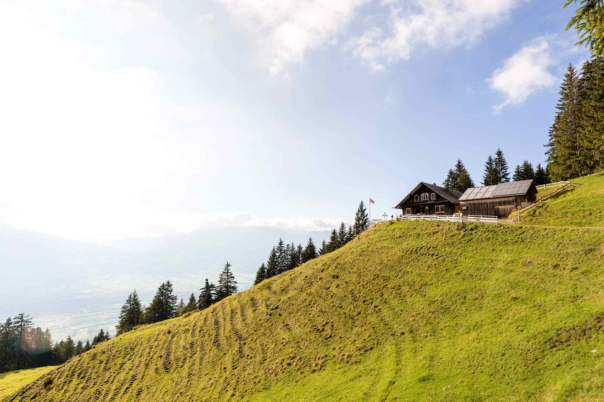 Gafadurahütte 1428 Meter über Meer