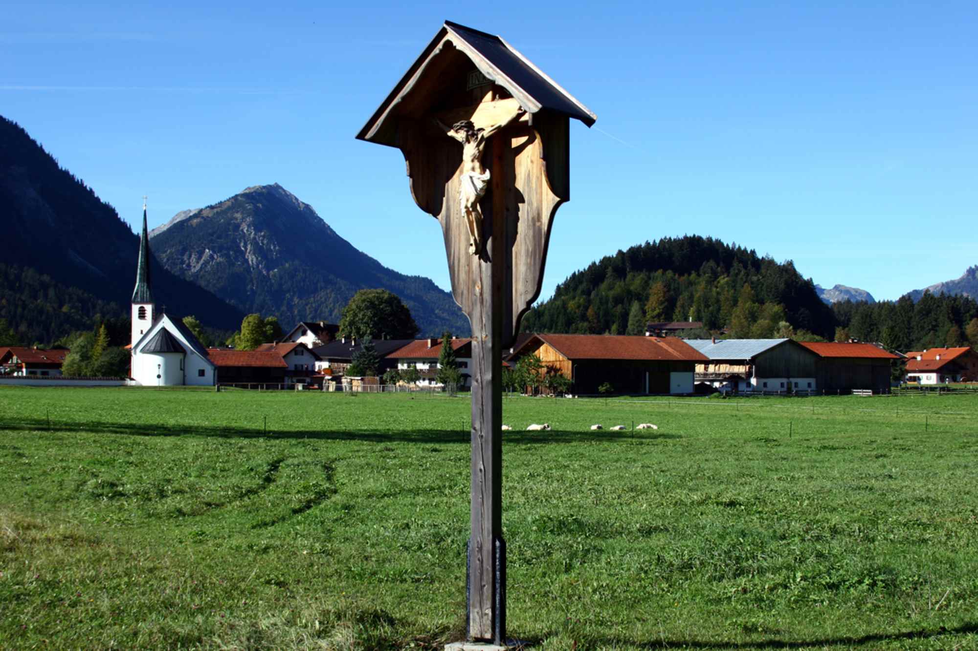 Blick auf Graswang