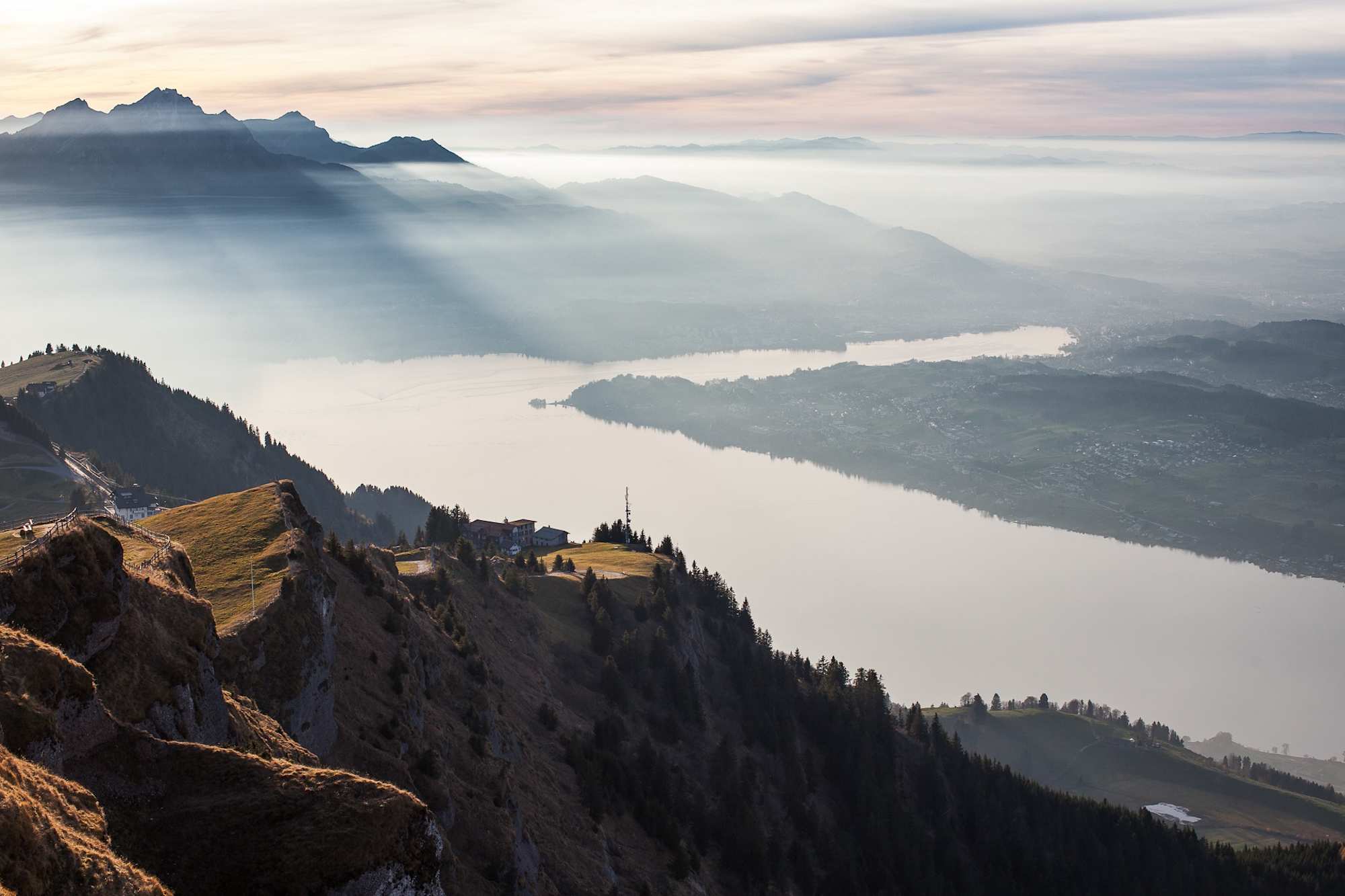 Rigi Kulm: Start der Wanderung
