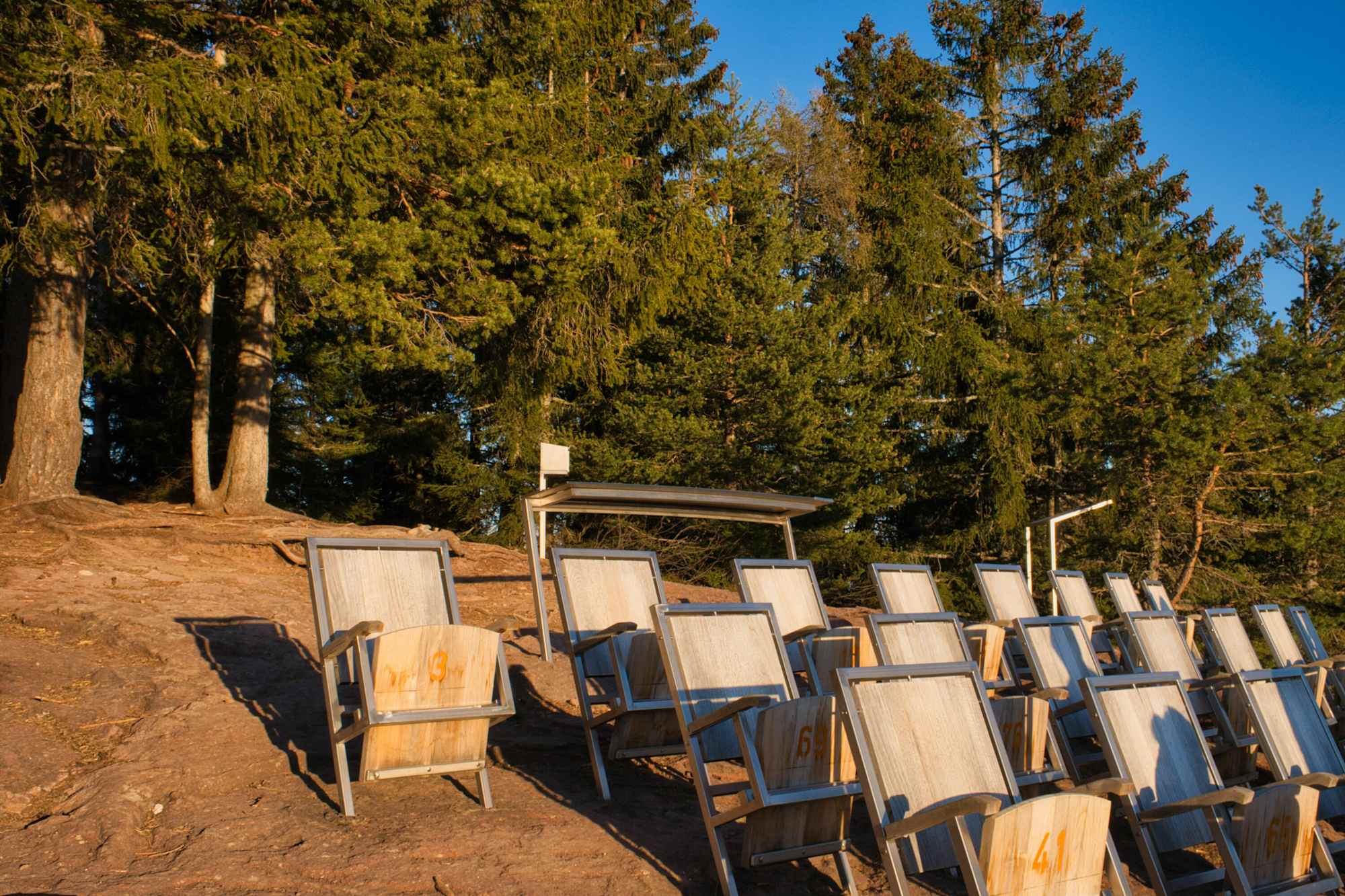 Die Stühle am Knottnkino