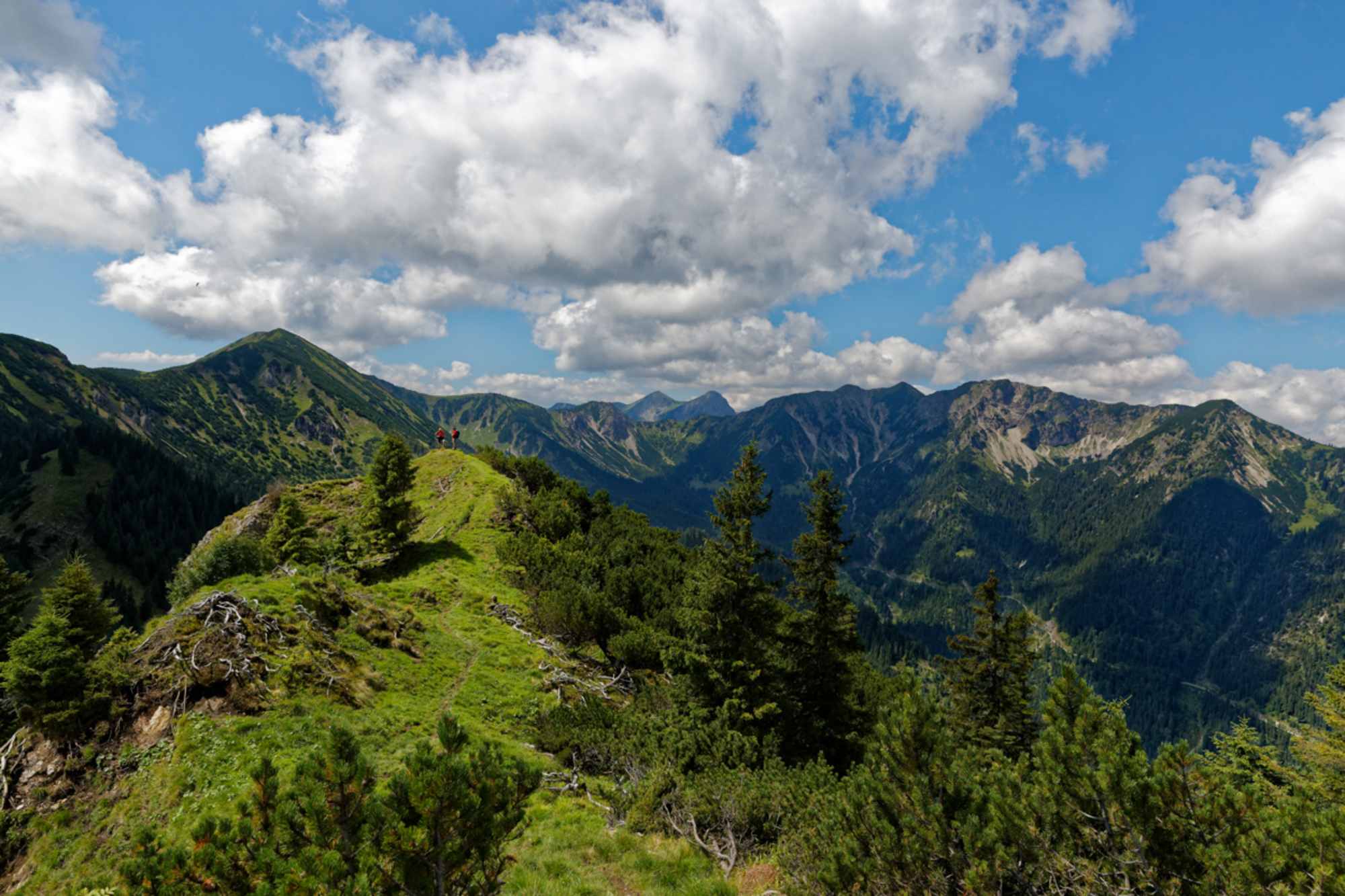 Bergpanorama beim Abstieg