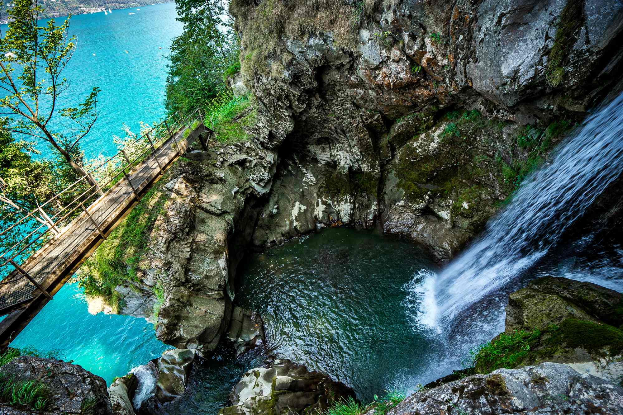Risletenschlucht Wasserfälle