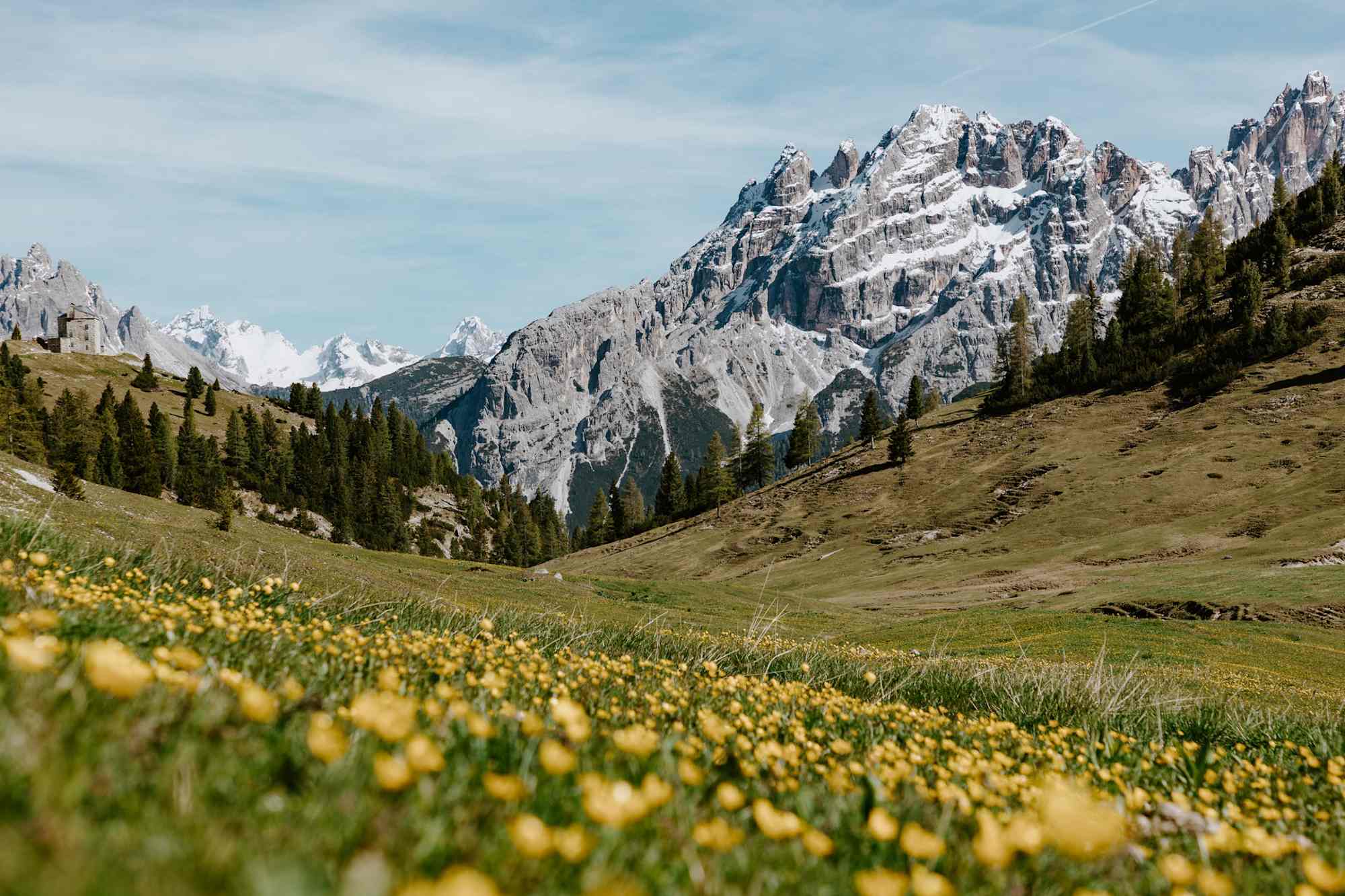 Bei der Dürrensteinhütte - Blick auf die Cristallogruppe