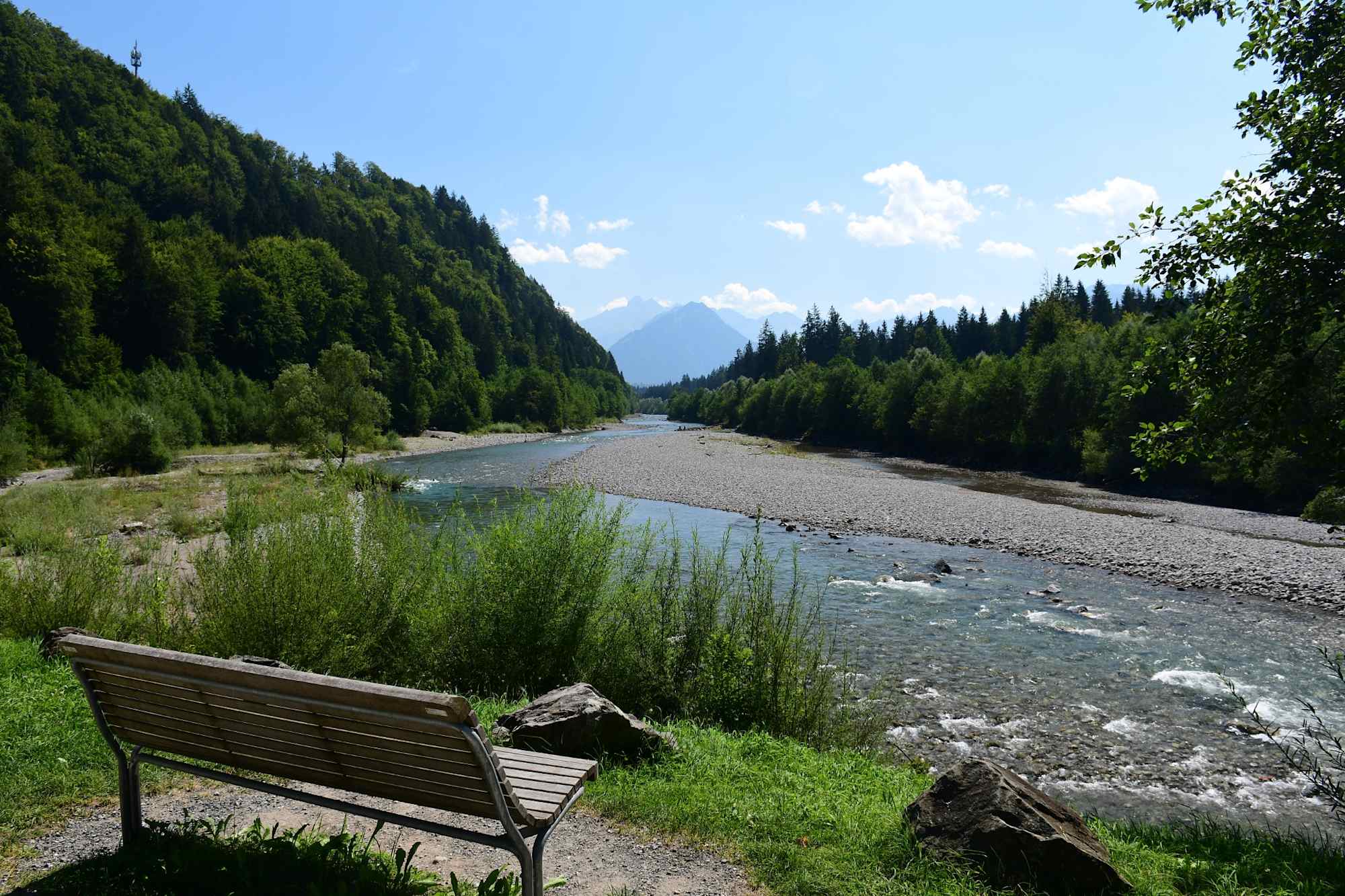 Sitzgelegenheit an der Iller