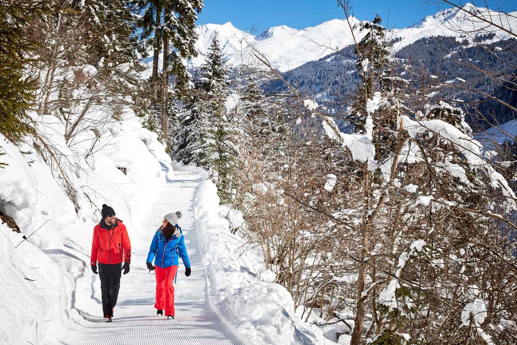 Am Winterwanderweg von See nach Kappl