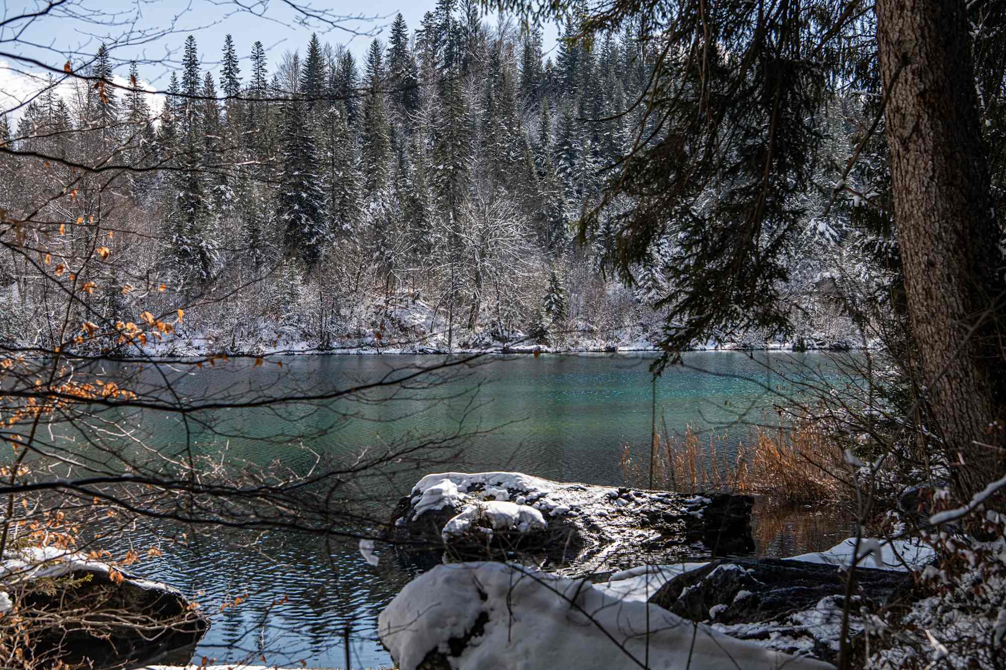 Der schön gelegene Crestasee
