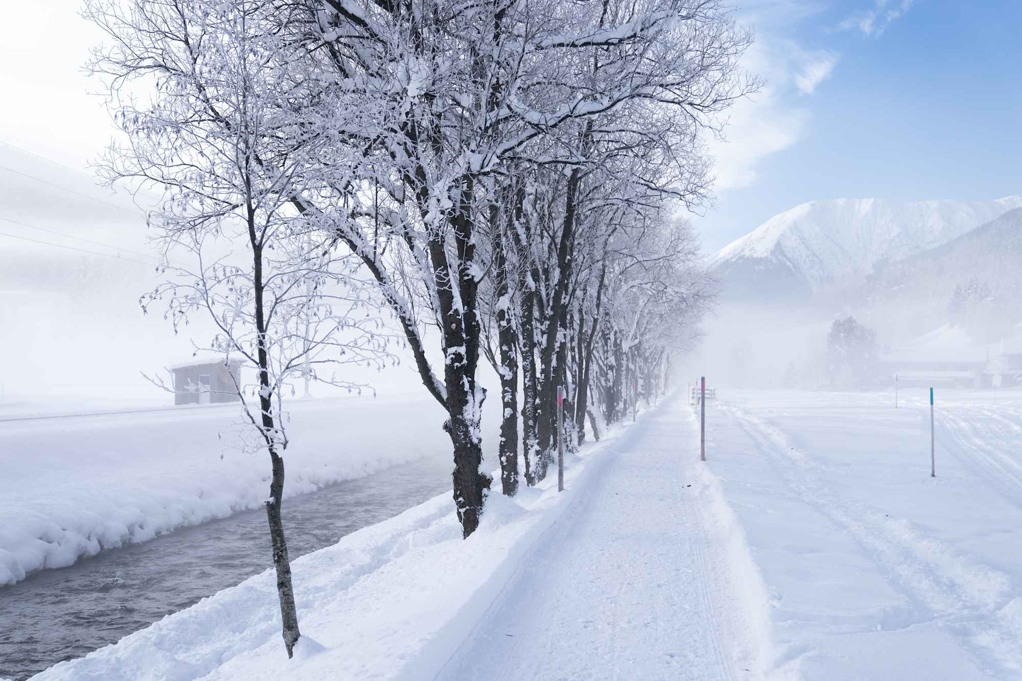 Winterwanderung am Langwasser