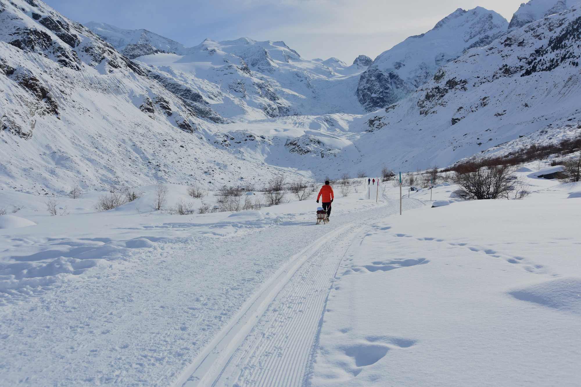 Auf dem Weg zum Morteratsch Gletscher