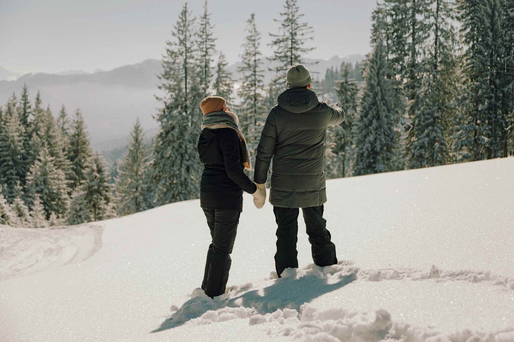 Bei Winterwanderungen am Blomberg gibt es immer etwas zu sehen.