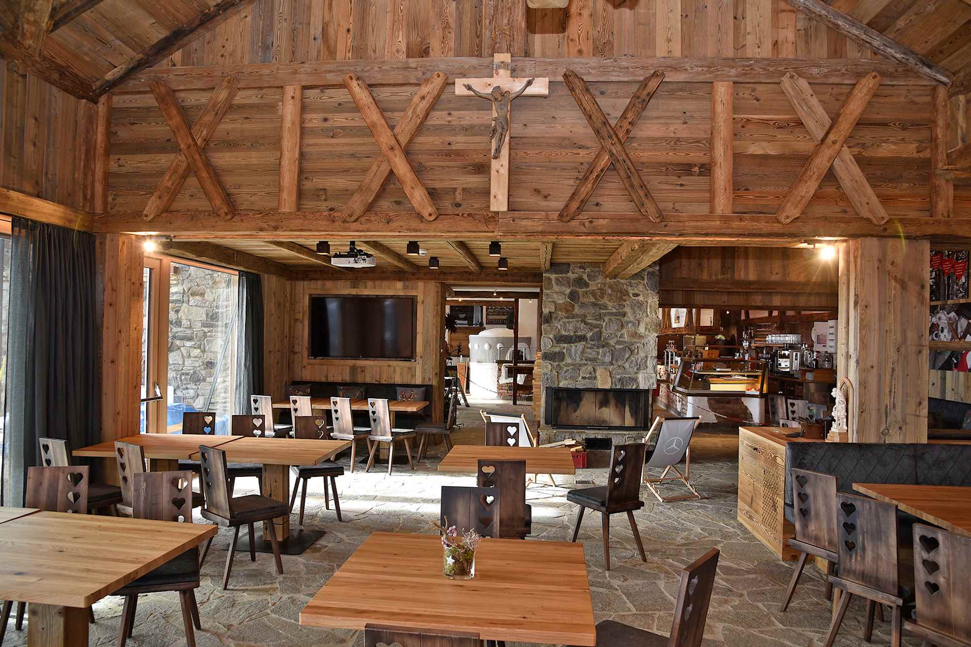 Stube in der Gamskogelhütte