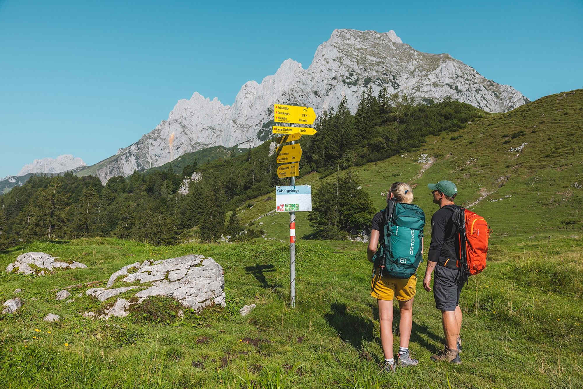 Kaiserkrone, Etappe 5, Orientierung am Wegweiser
