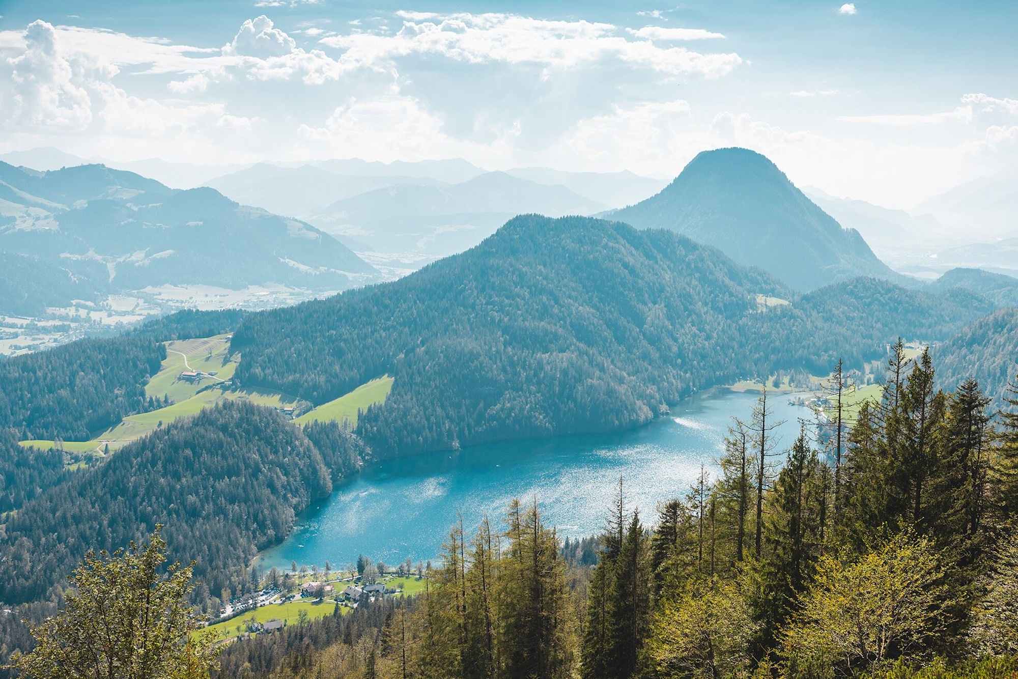 Kaiserkrone, Etappe 2, Blick auf den Hintersteiner See