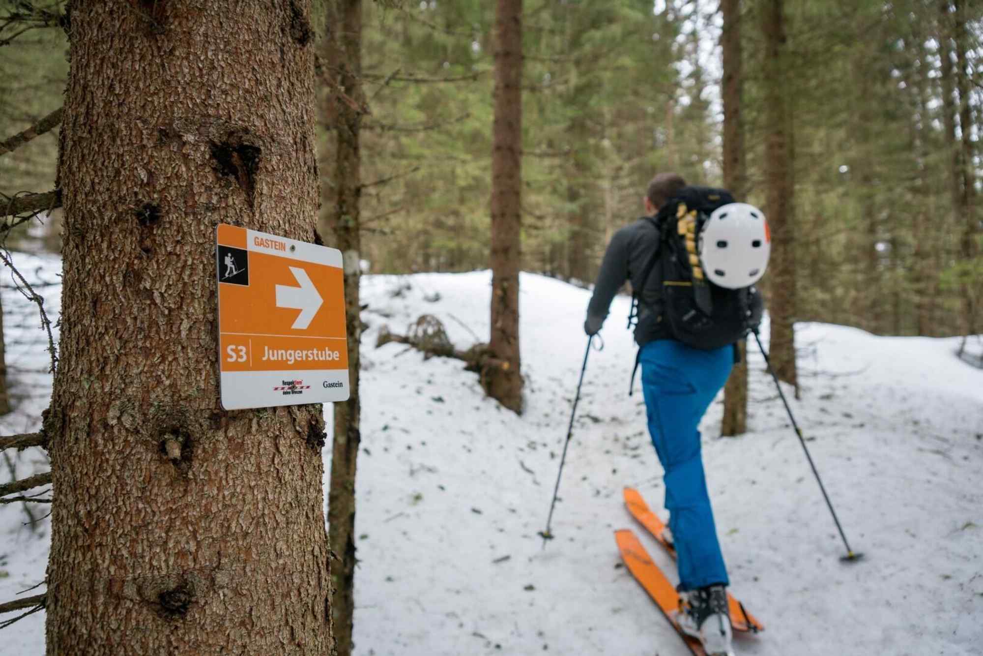 Beschilderte Skitour zur Jungeralm