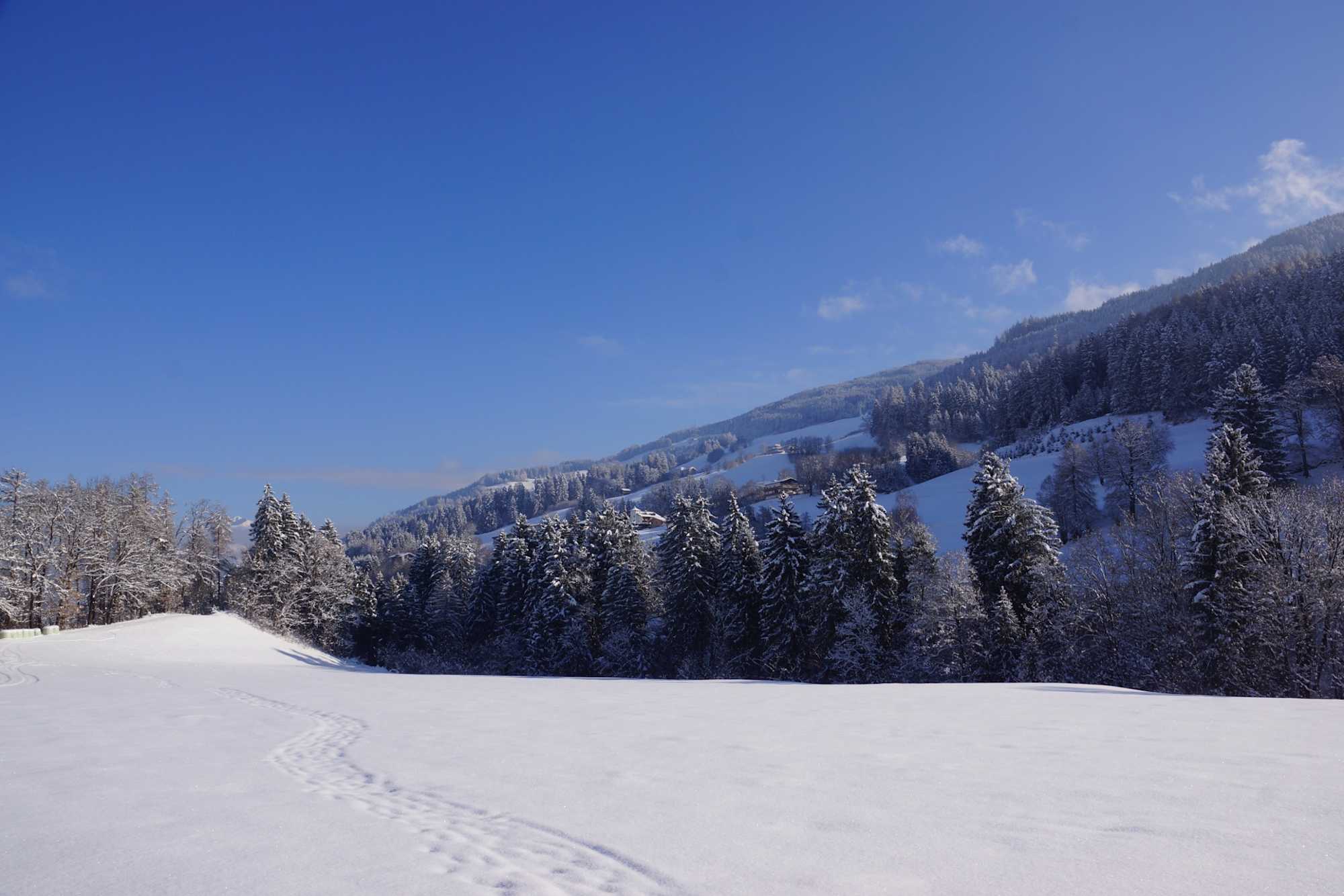 Winterlandschaft am Tulfer Plateau