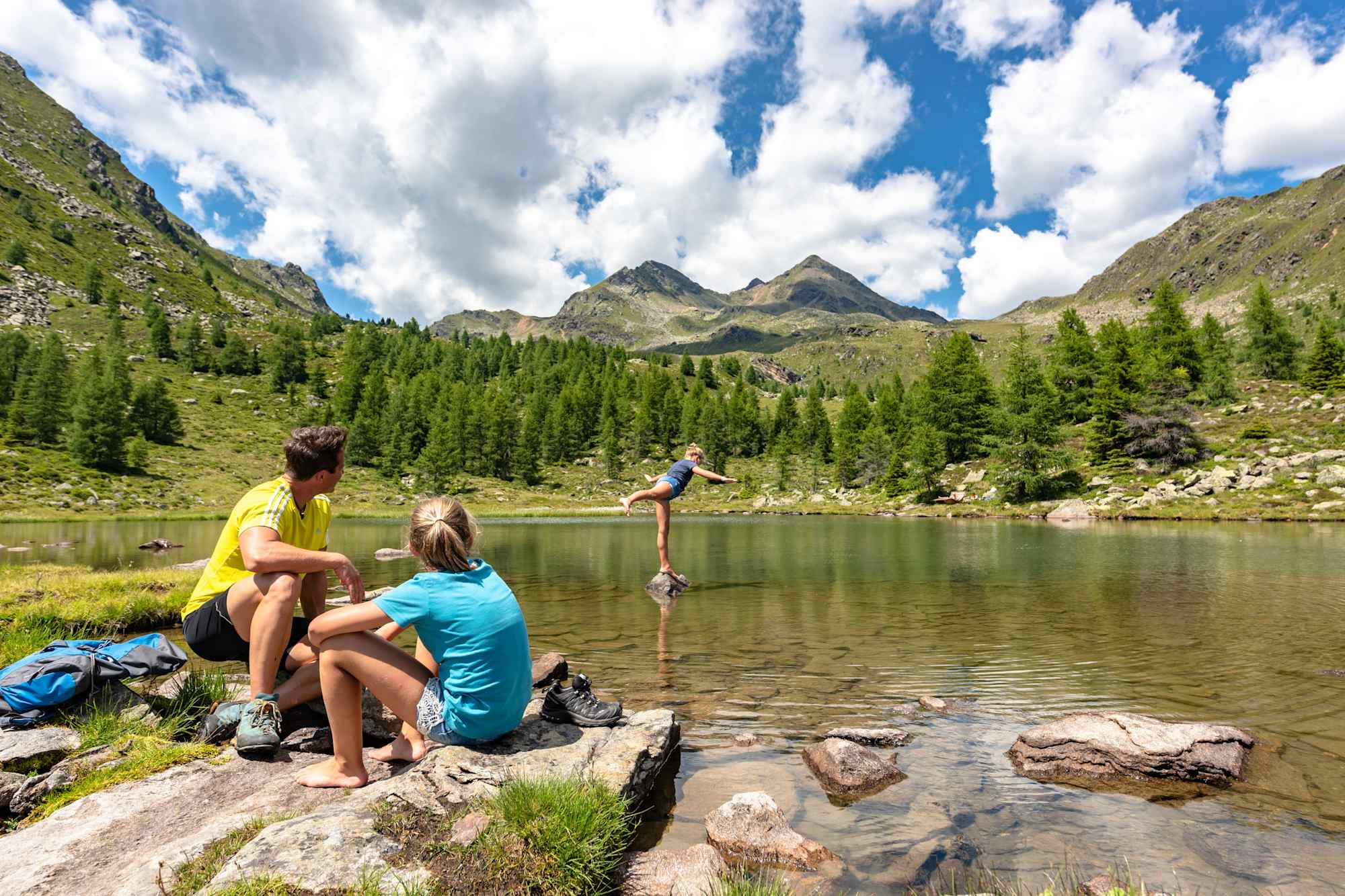 Wandern mit der Familie am Winklerner Almsee