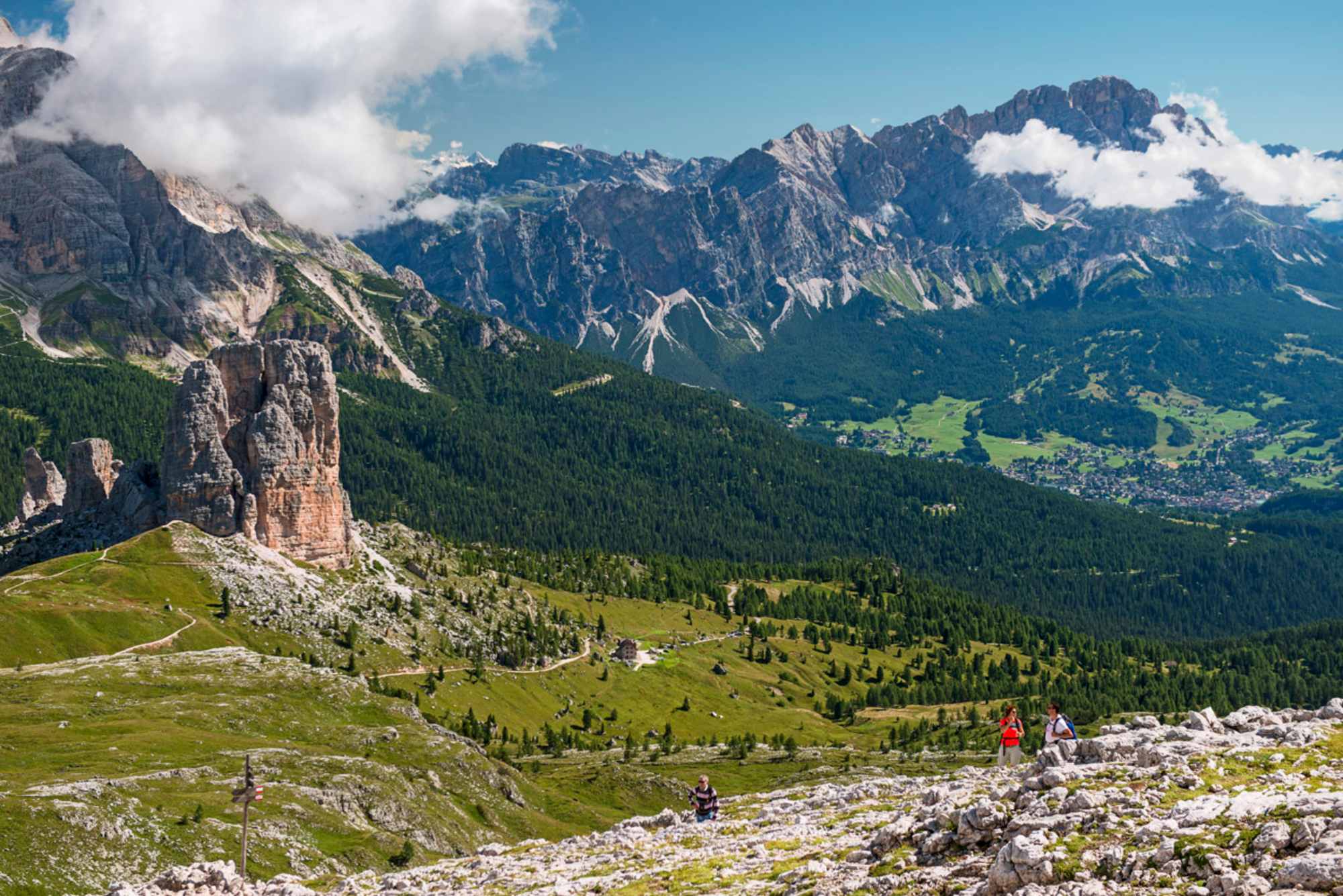 Blick auf die Cinque Torri