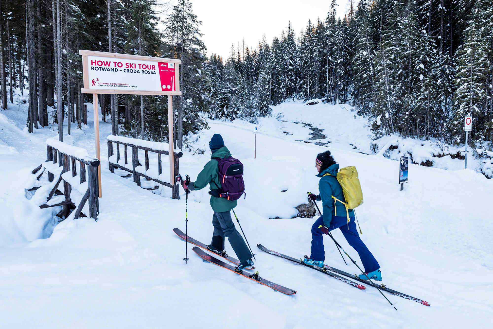 Erster Skitourenlehrpfad in Südtirol - Sexten.