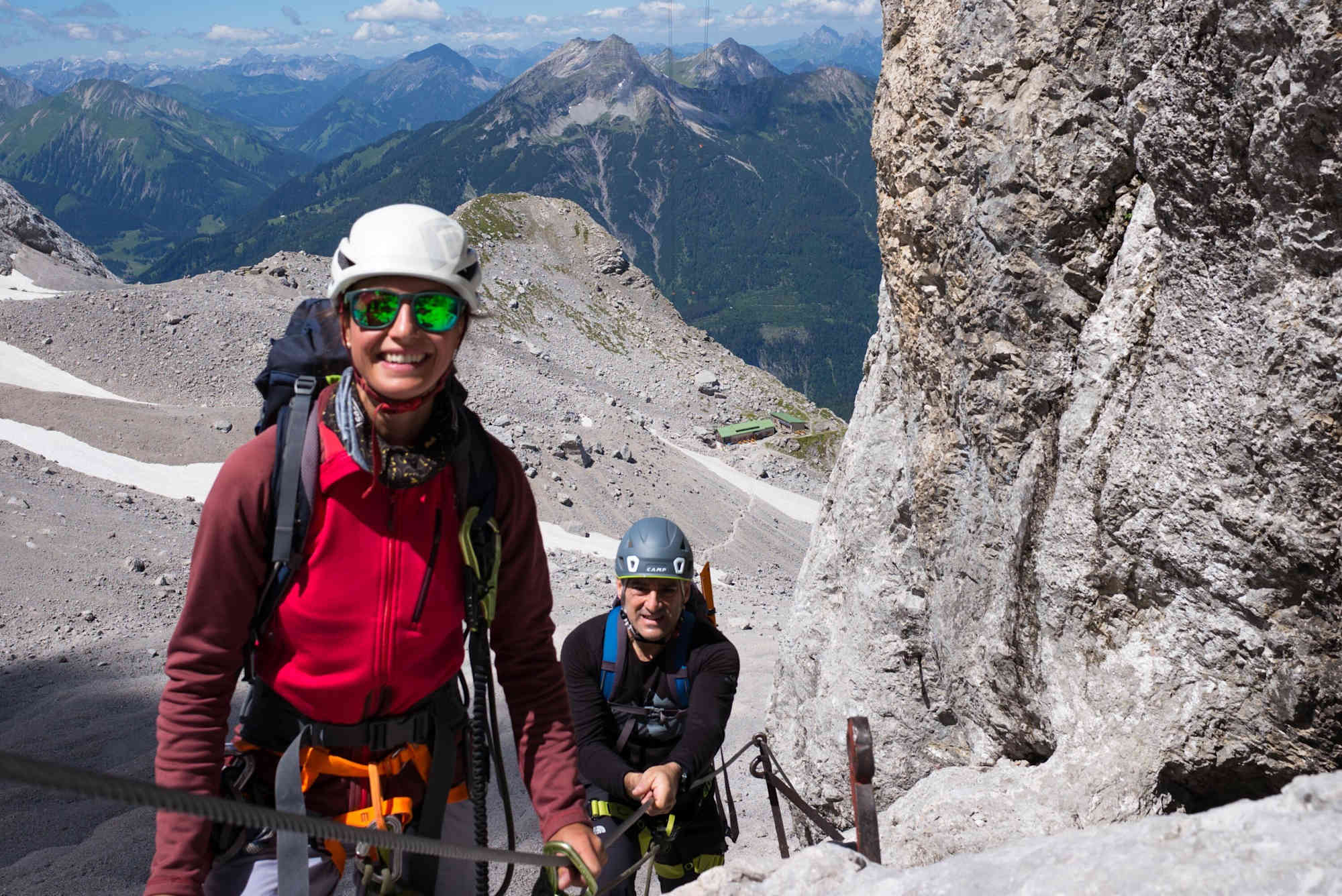 Im finalen Klettersteig