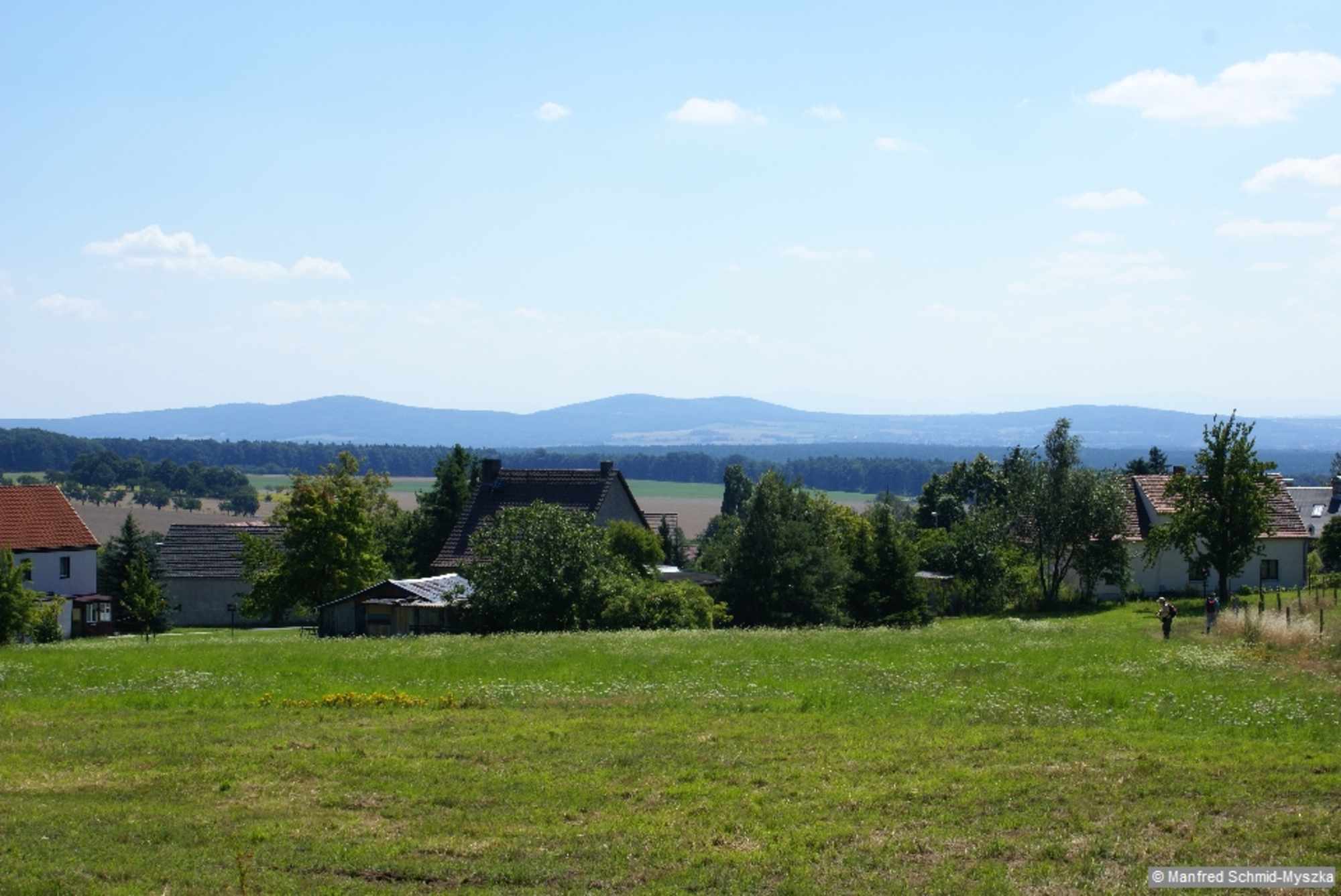 Blick ins Oberlausitzer Bergland.
