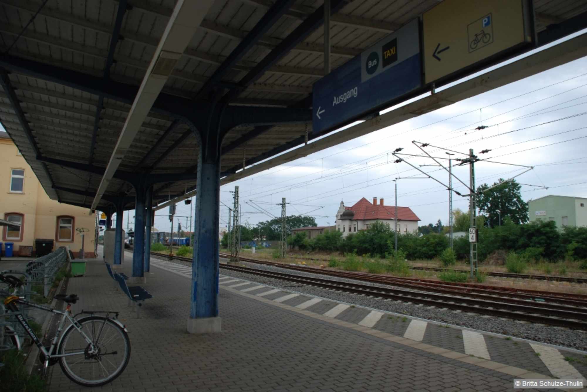 Unterer Bahnhof, Delitzsch, an der Eisenbahnstraße.