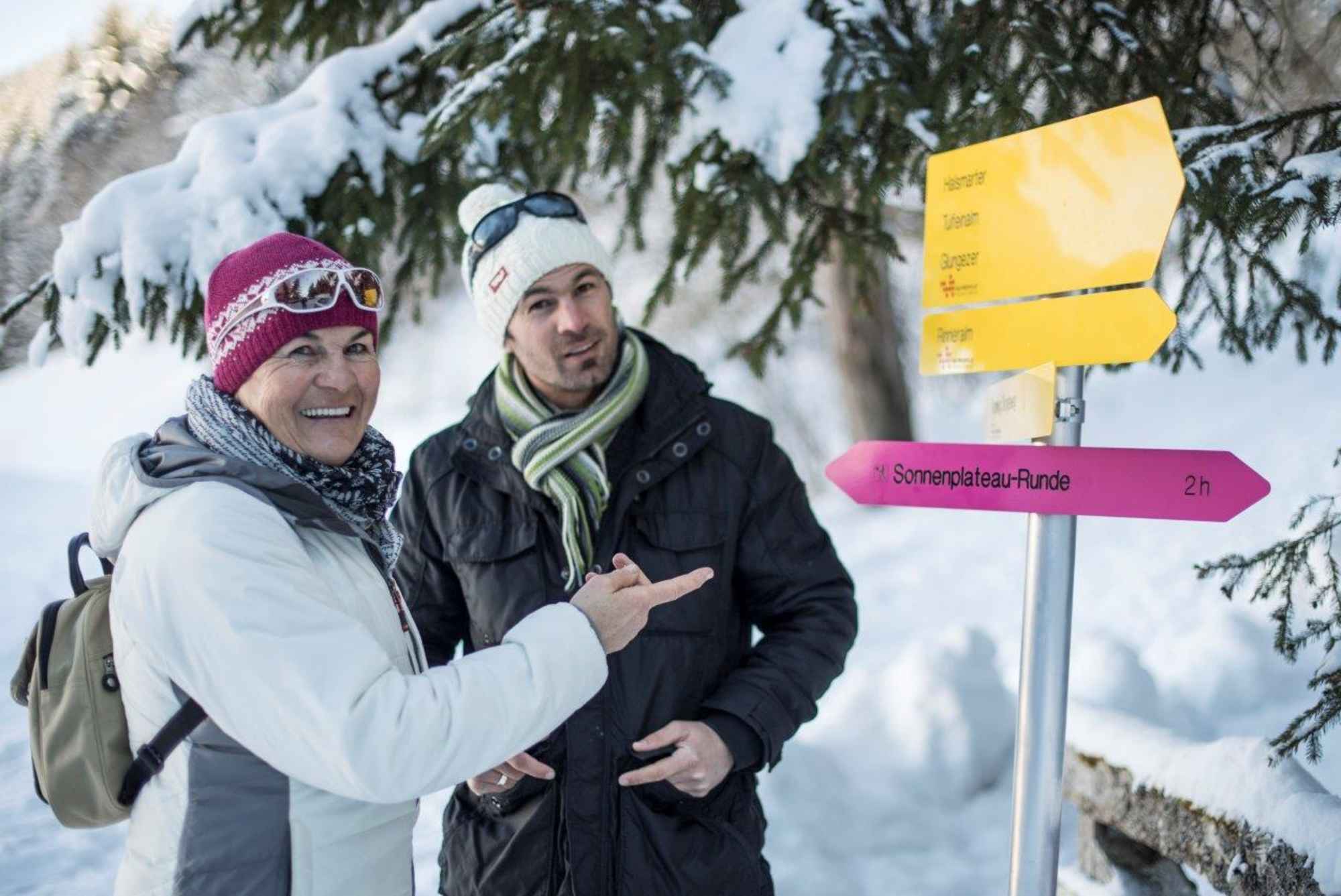 Markierung Winterwanderwege