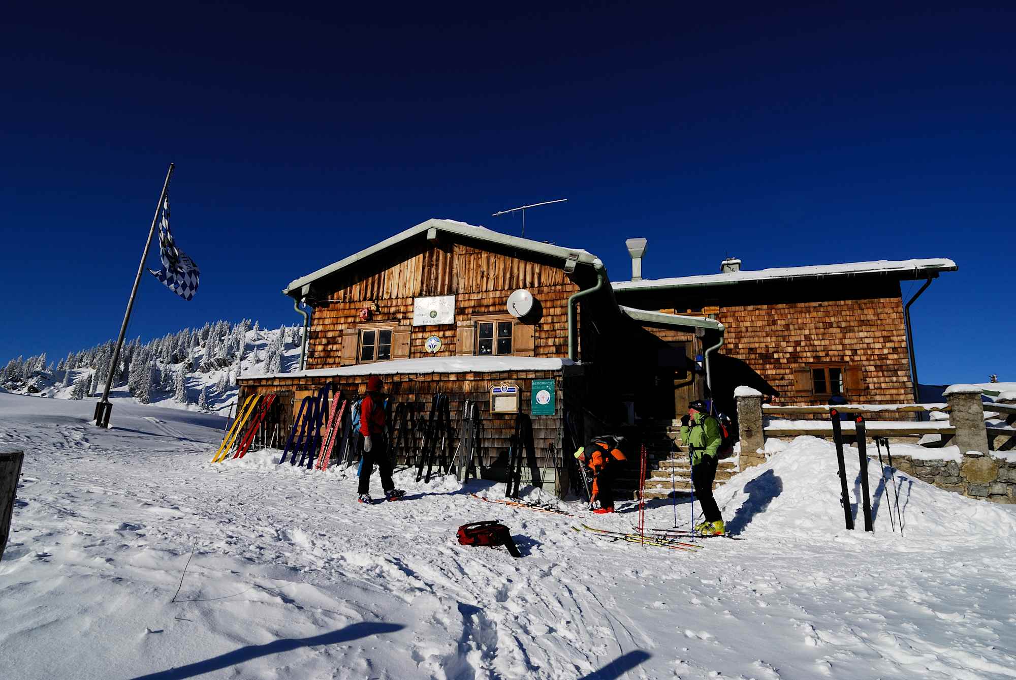 Das Taubensteinhaus im Winter