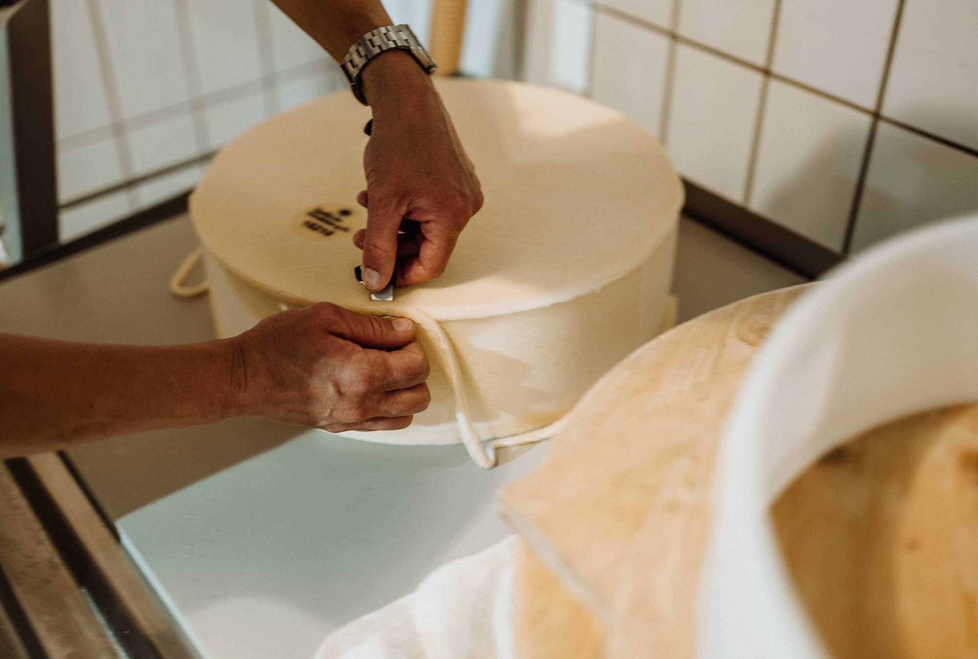 Rudnig Alm Käseherstellung