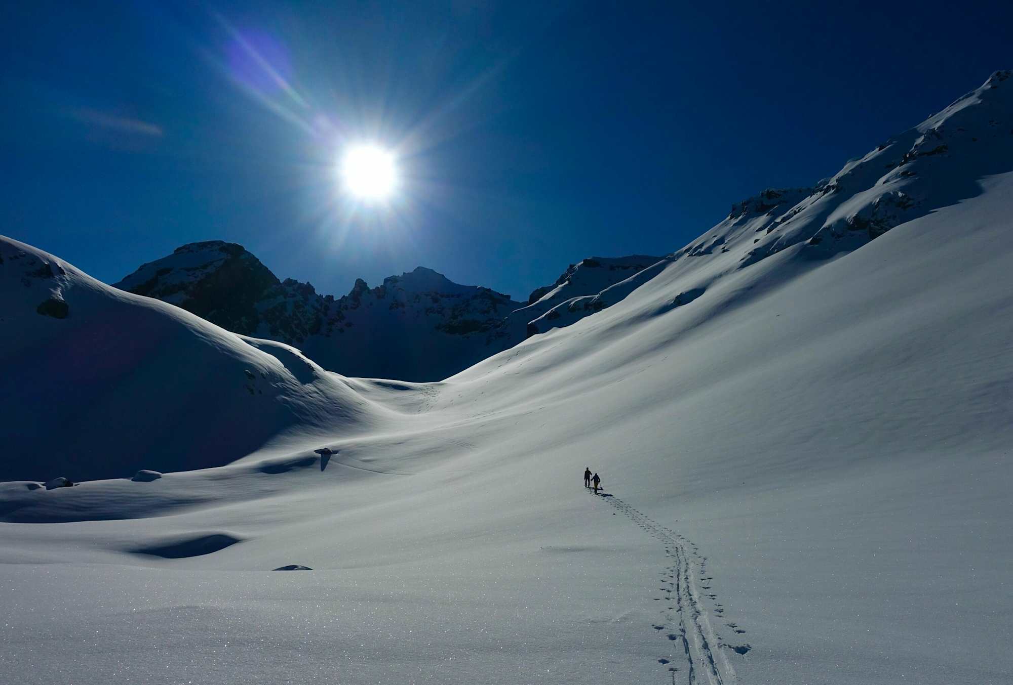 Piz Laschadurella - Zuhinterst im Tal befindet sich der Gipfel