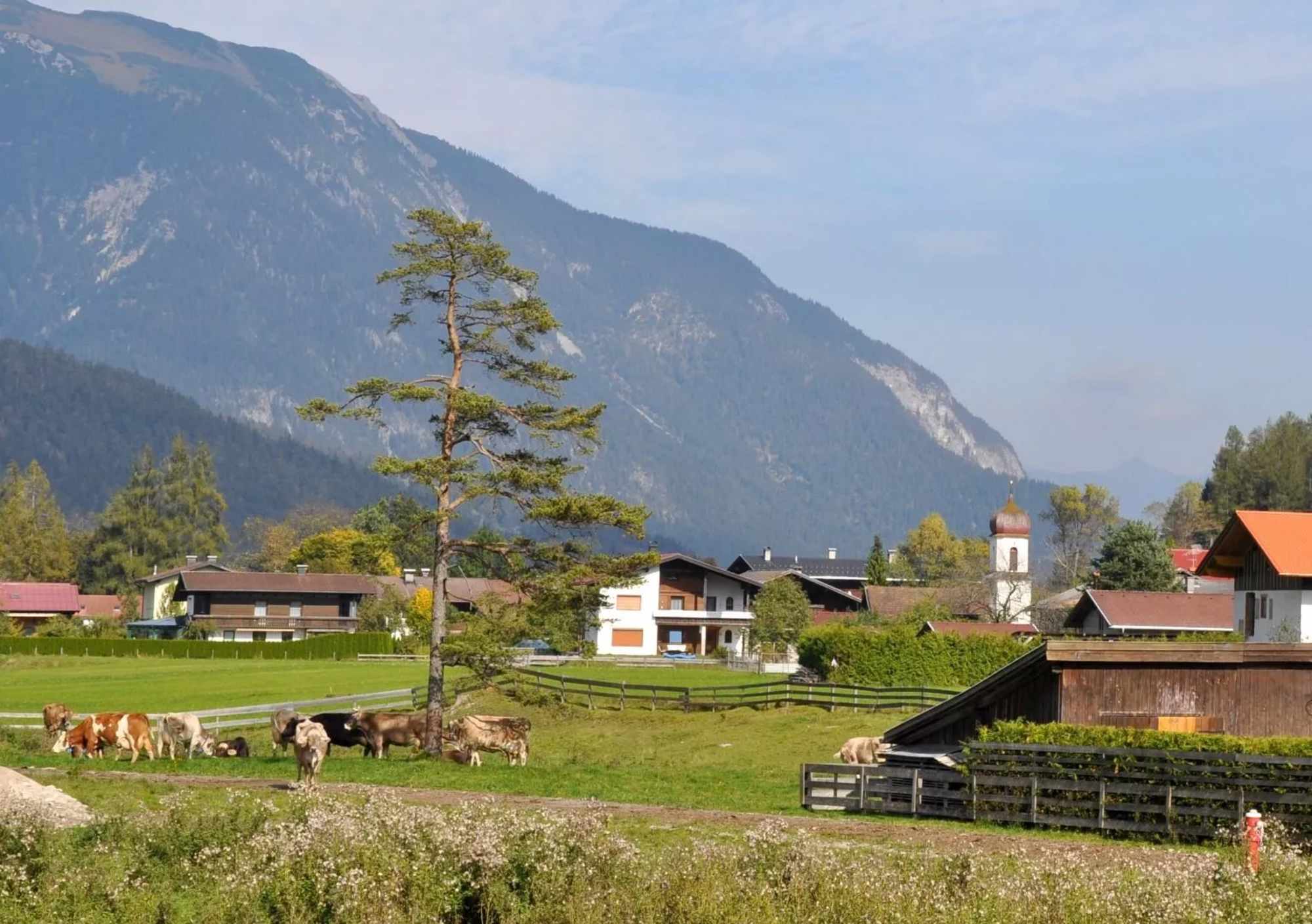 Die Gemeinde Forchach im Tiroler Lechtal.
