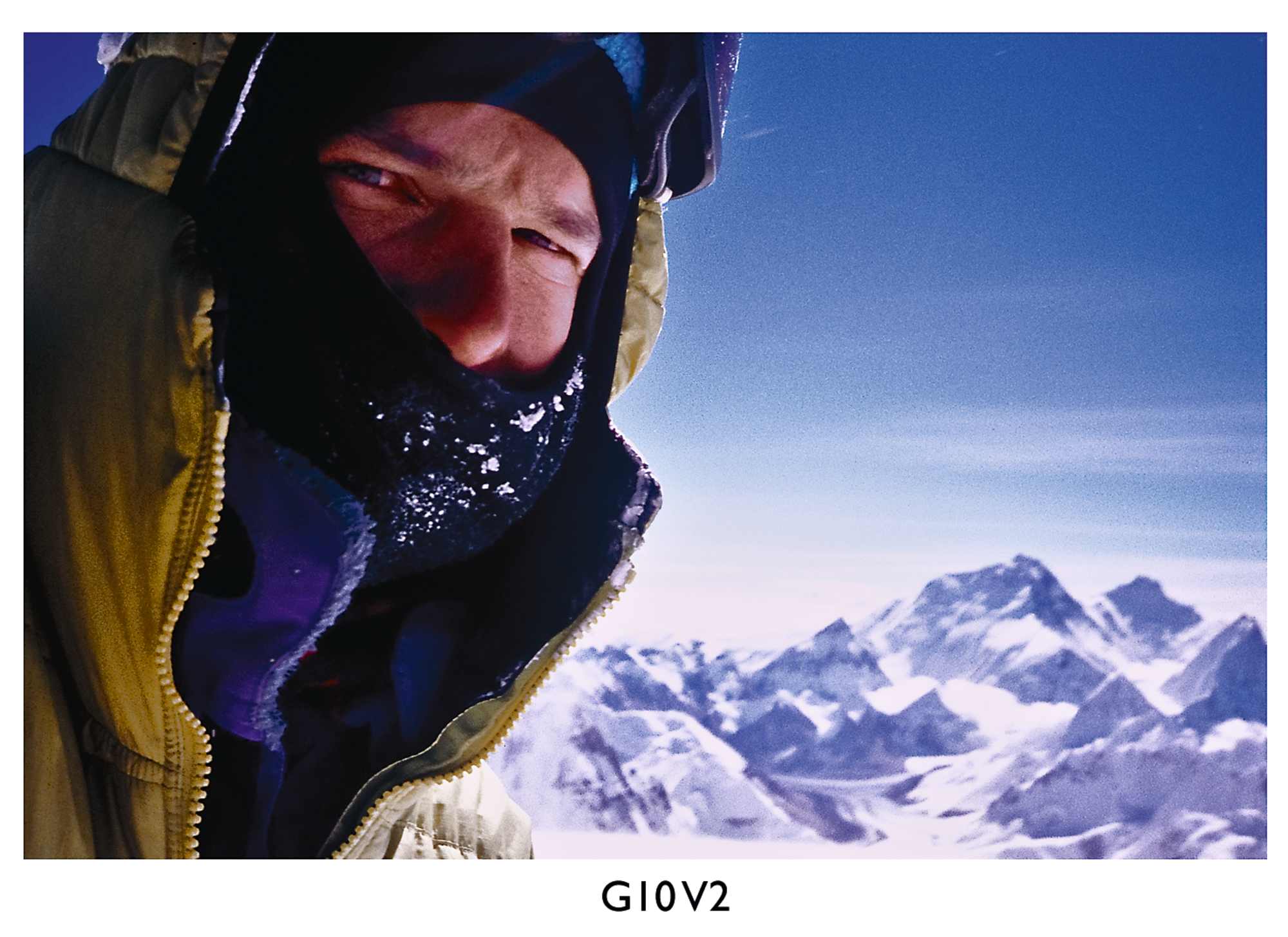 Steve House am Gipfel des Cho Oyu (8.188 m).