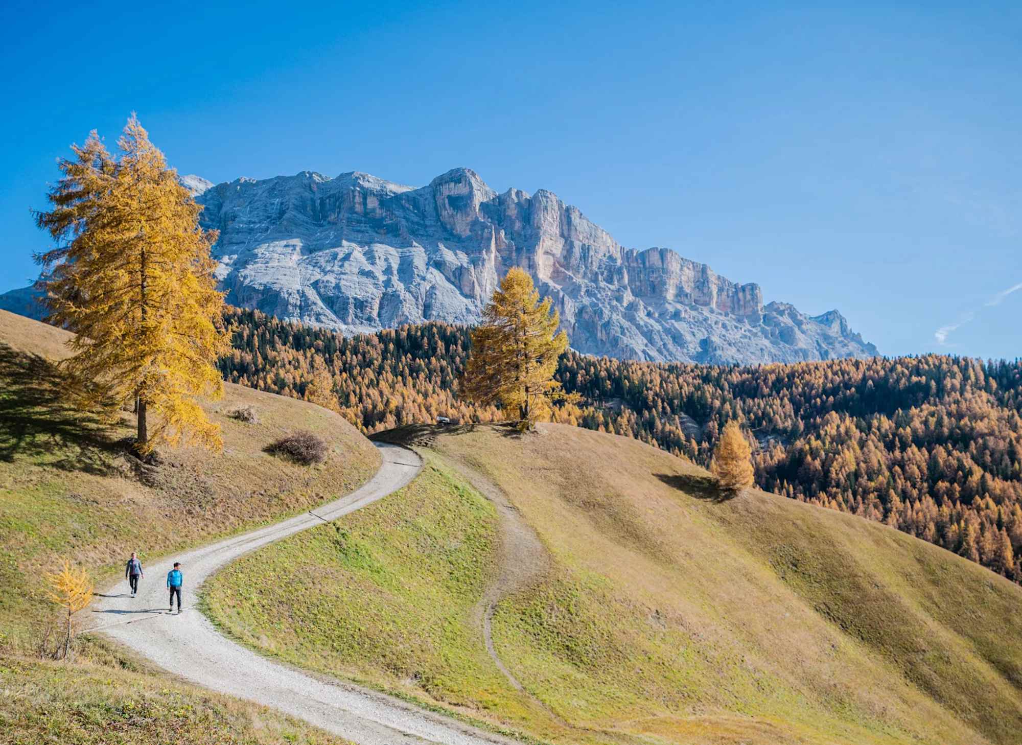 Herbstwanderung in den Dolomiten