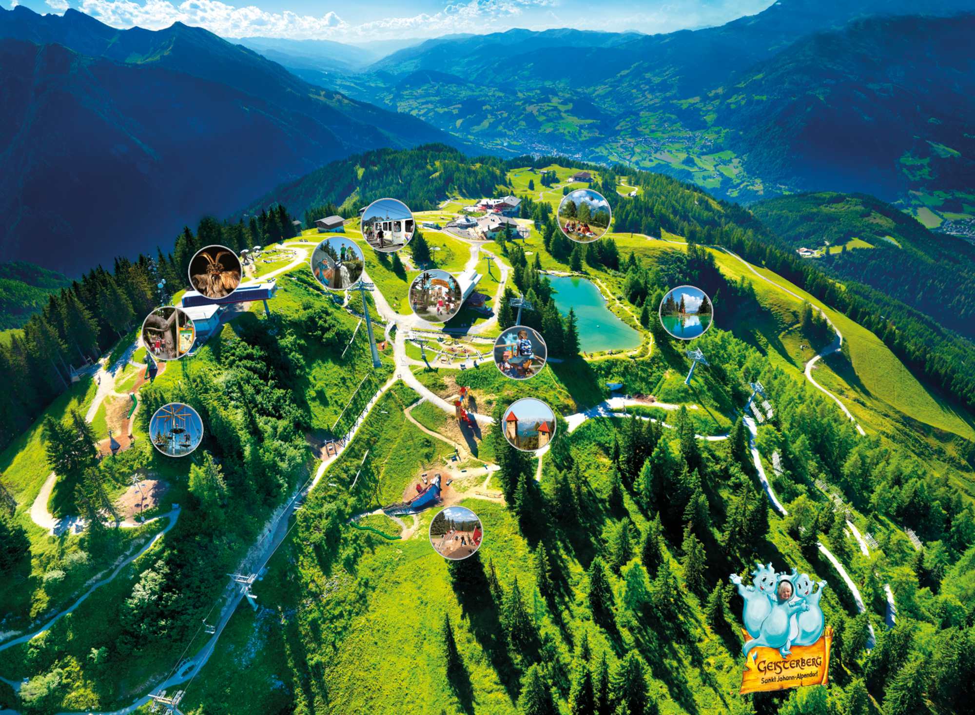 Alpendorf Geisterberg Panorama