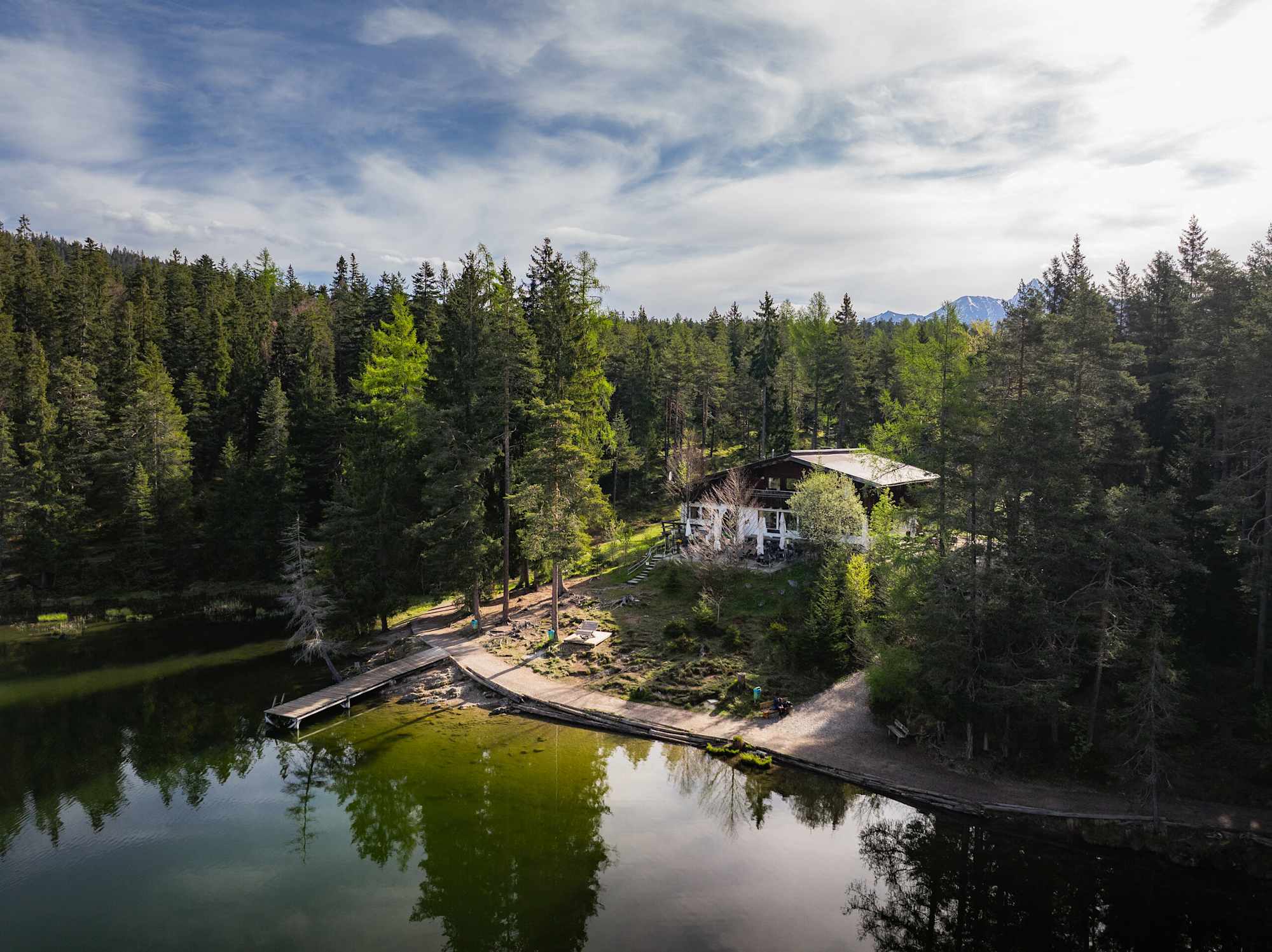Möserer See im Frühling bei Morgenstimmung