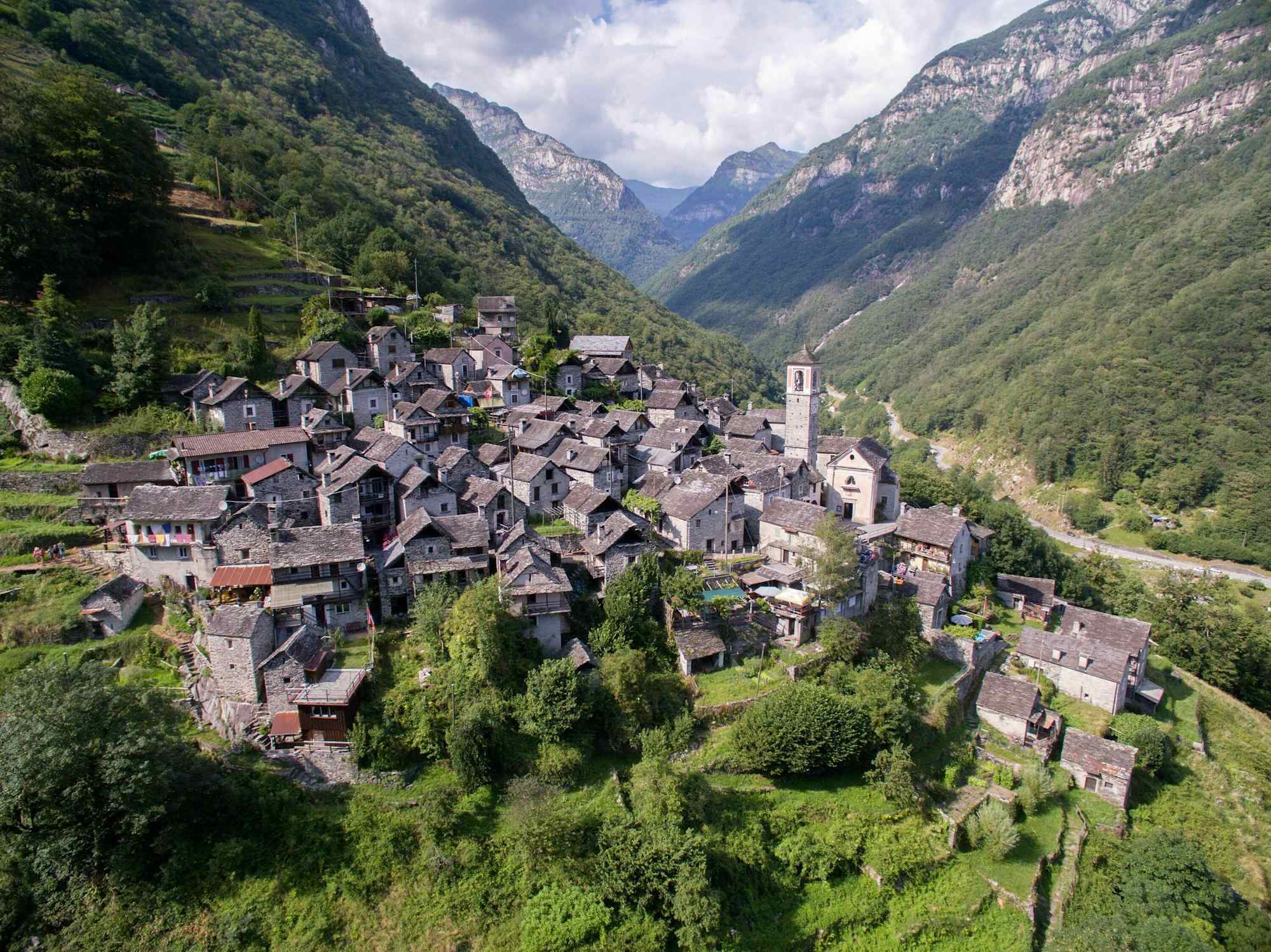 Blick auf Corippo