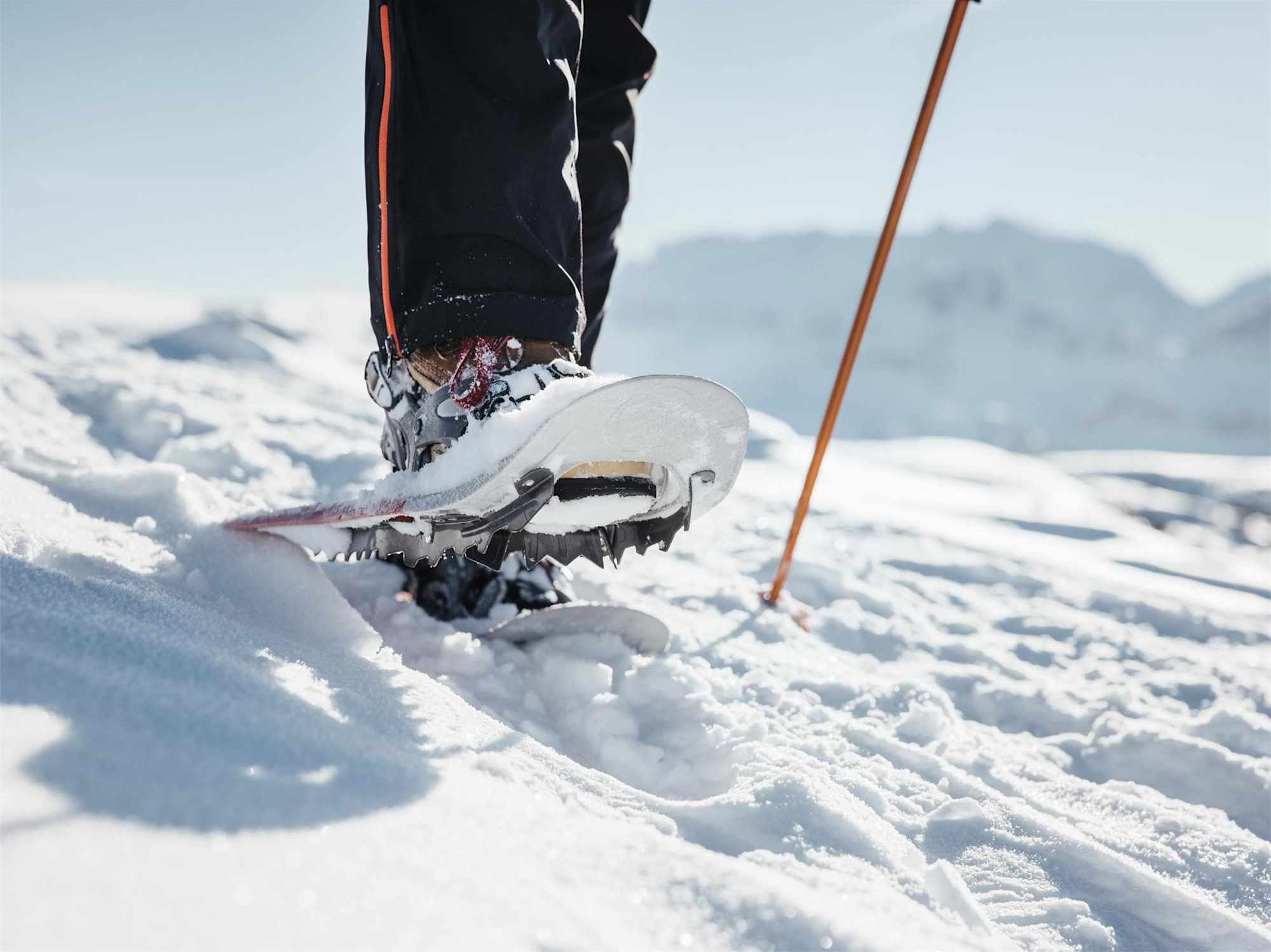 Mit den Schneeschuhen unterwegs