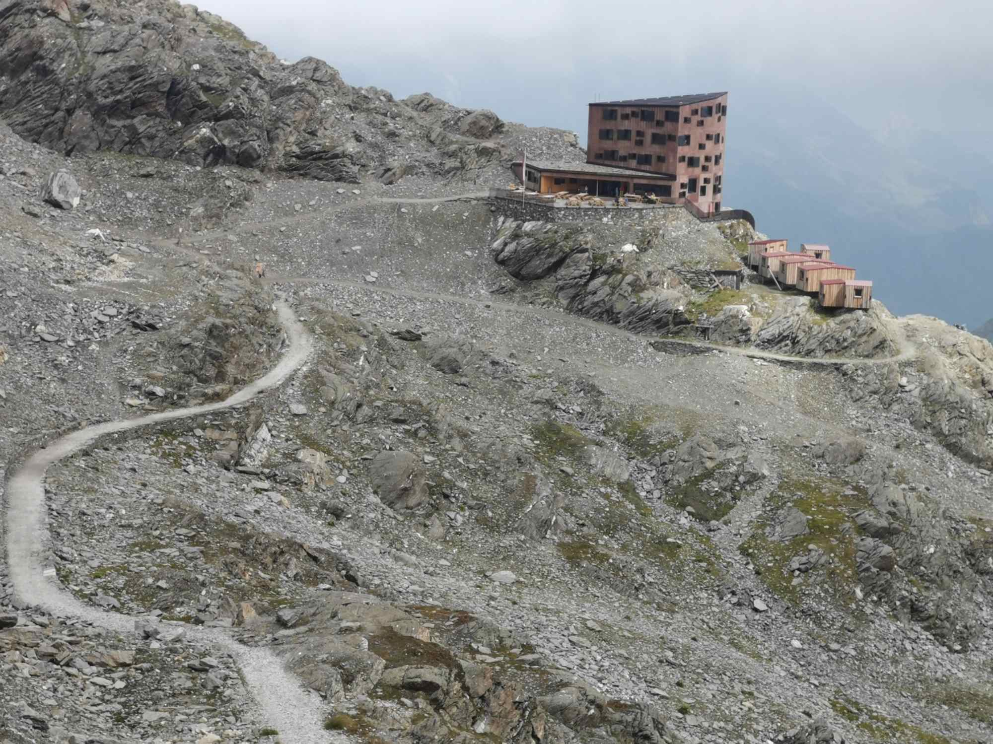 Die neue Stettiner Hütte am Meraner Höhenweg