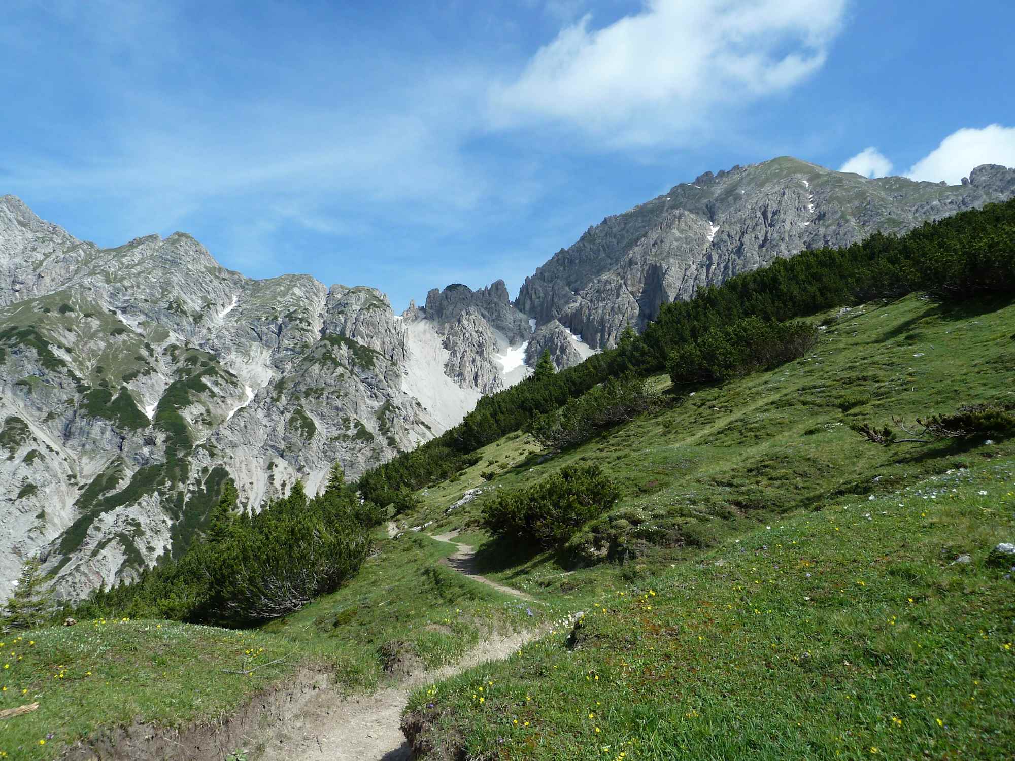 Anstieg zum Solsteinhaus