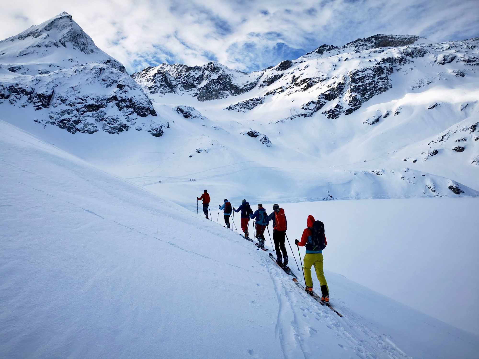 Geführte Skitour im freien Gelände